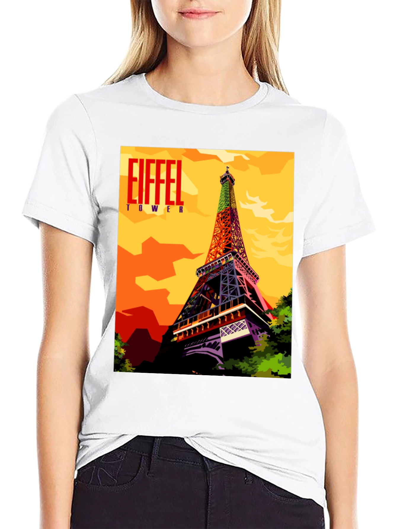 Eiffel Tower Graphic Tee - Parisian Landmark Design