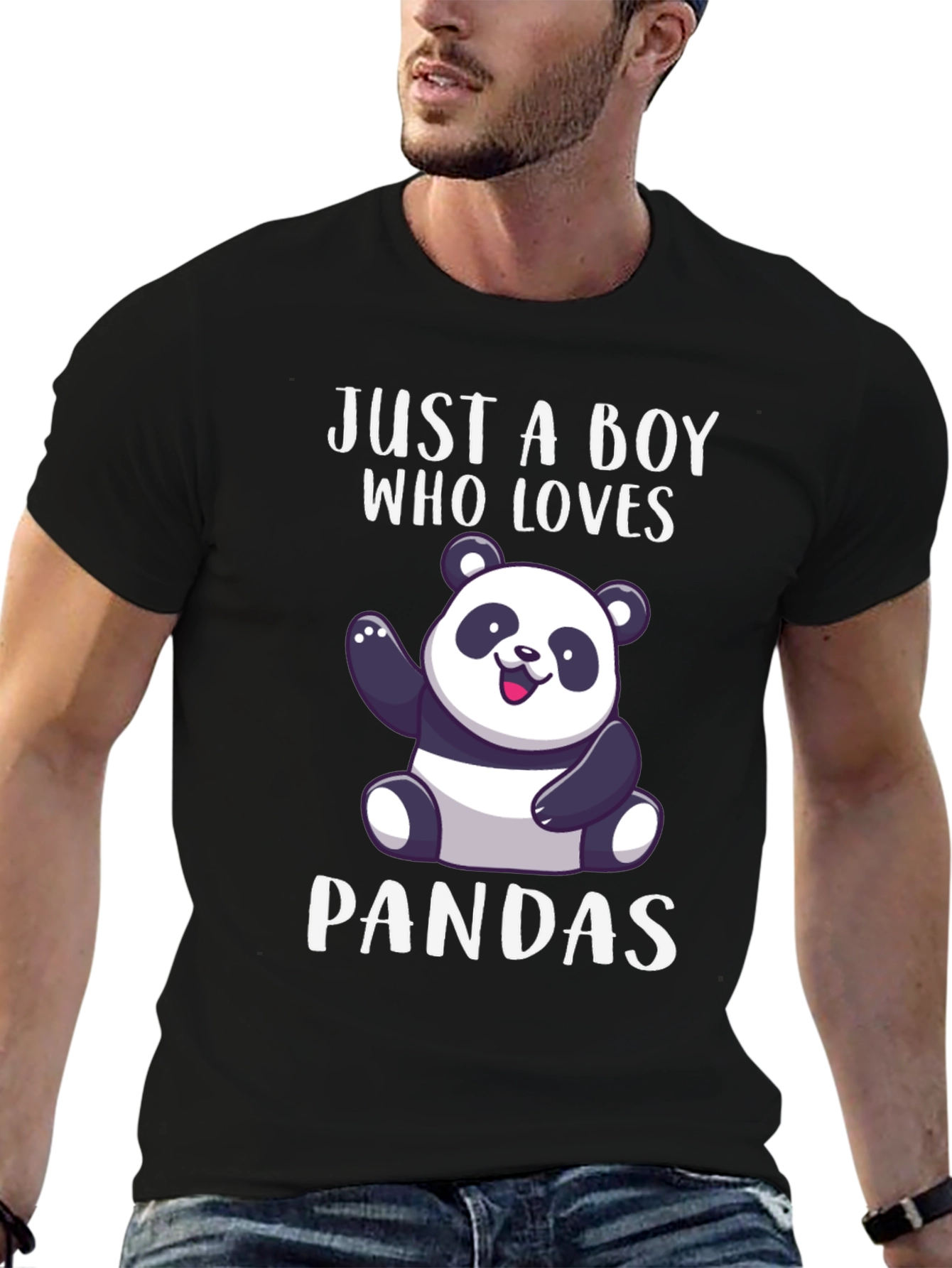 Just a Boy Who Loves Pandas T-Shirt