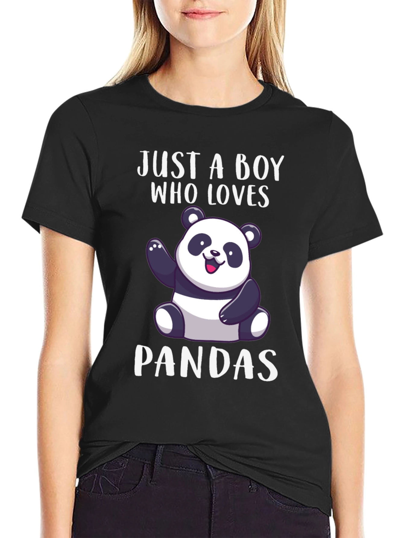 Just a Boy Who Loves Pandas T-Shirt