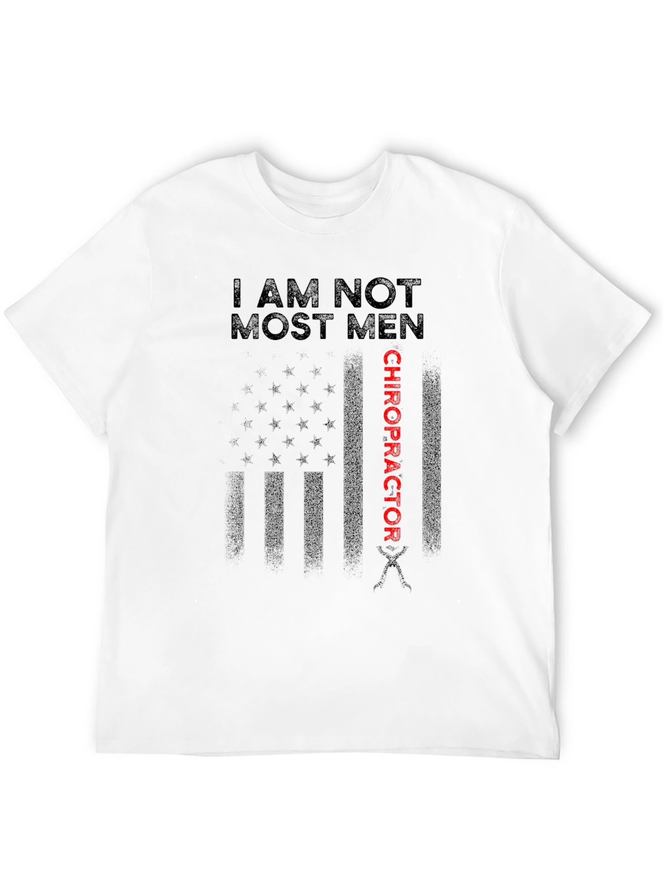 Chiropractor USA Flag Graphic T-Shirt