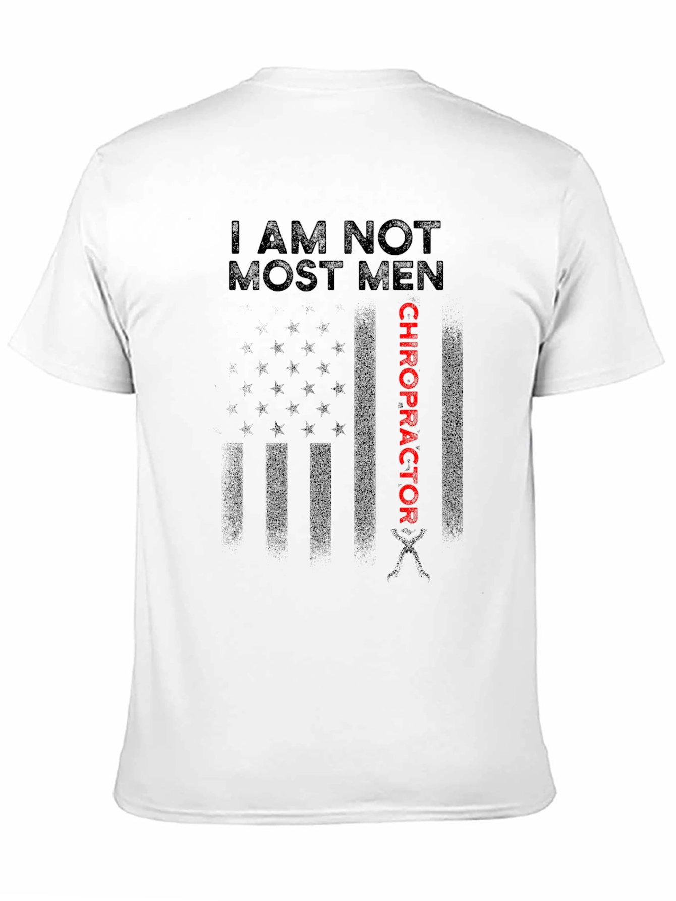 Chiropractor USA Flag Graphic T-Shirt