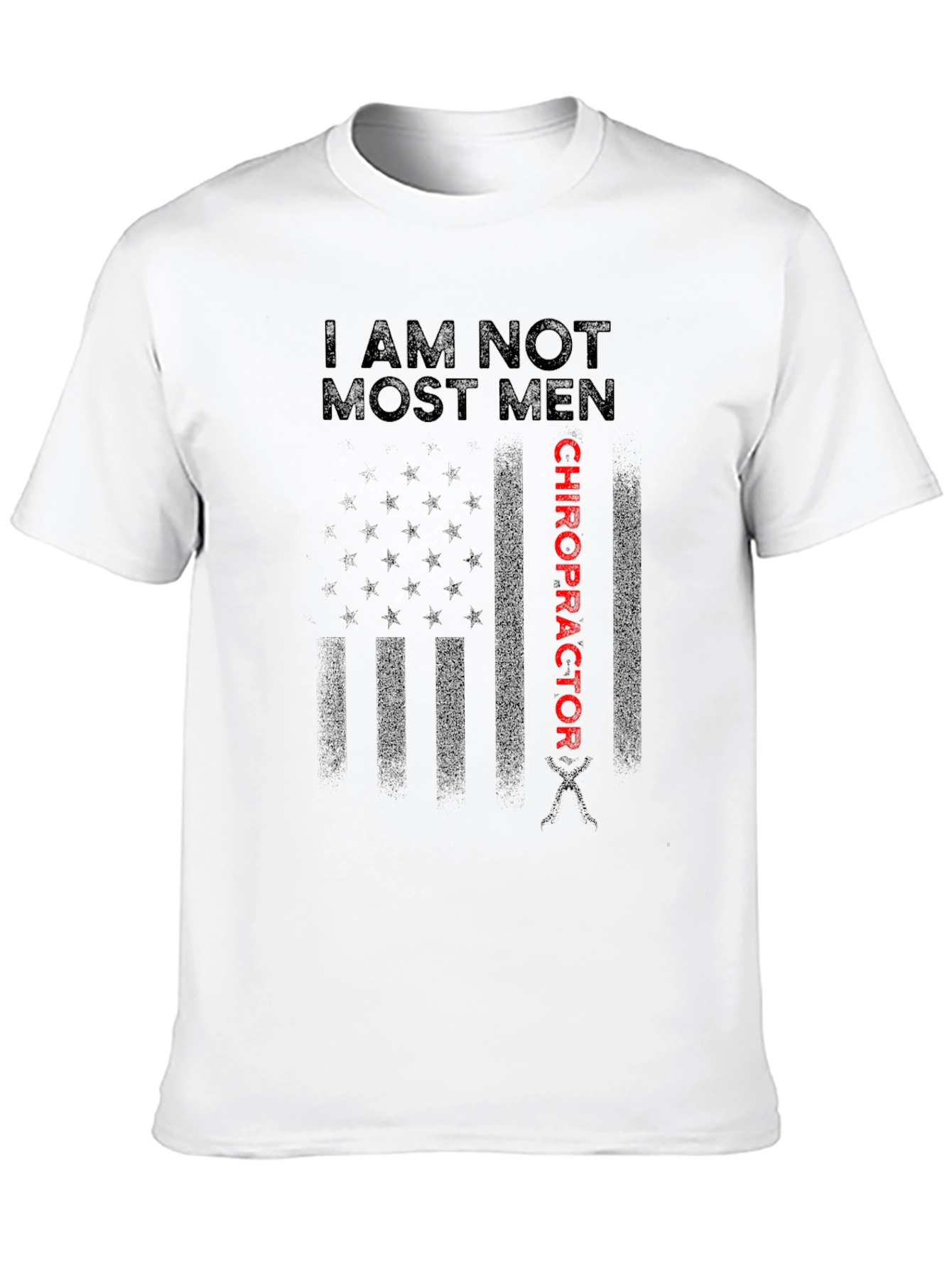 Chiropractor USA Flag Graphic T-Shirt
