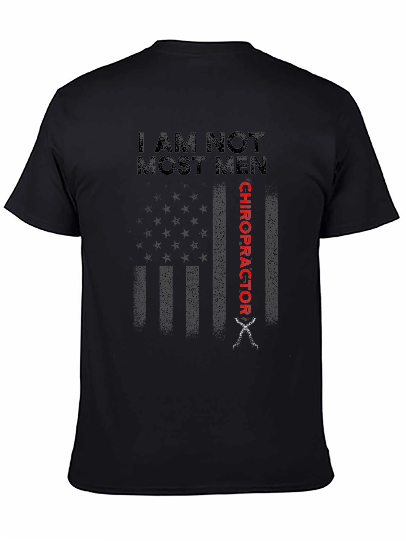 Chiropractor USA Flag Graphic T-Shirt