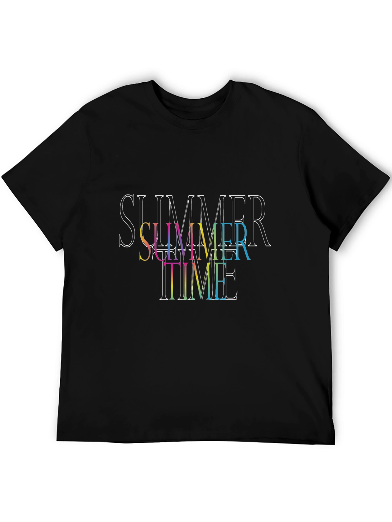 Summer Time Black T-Shirt