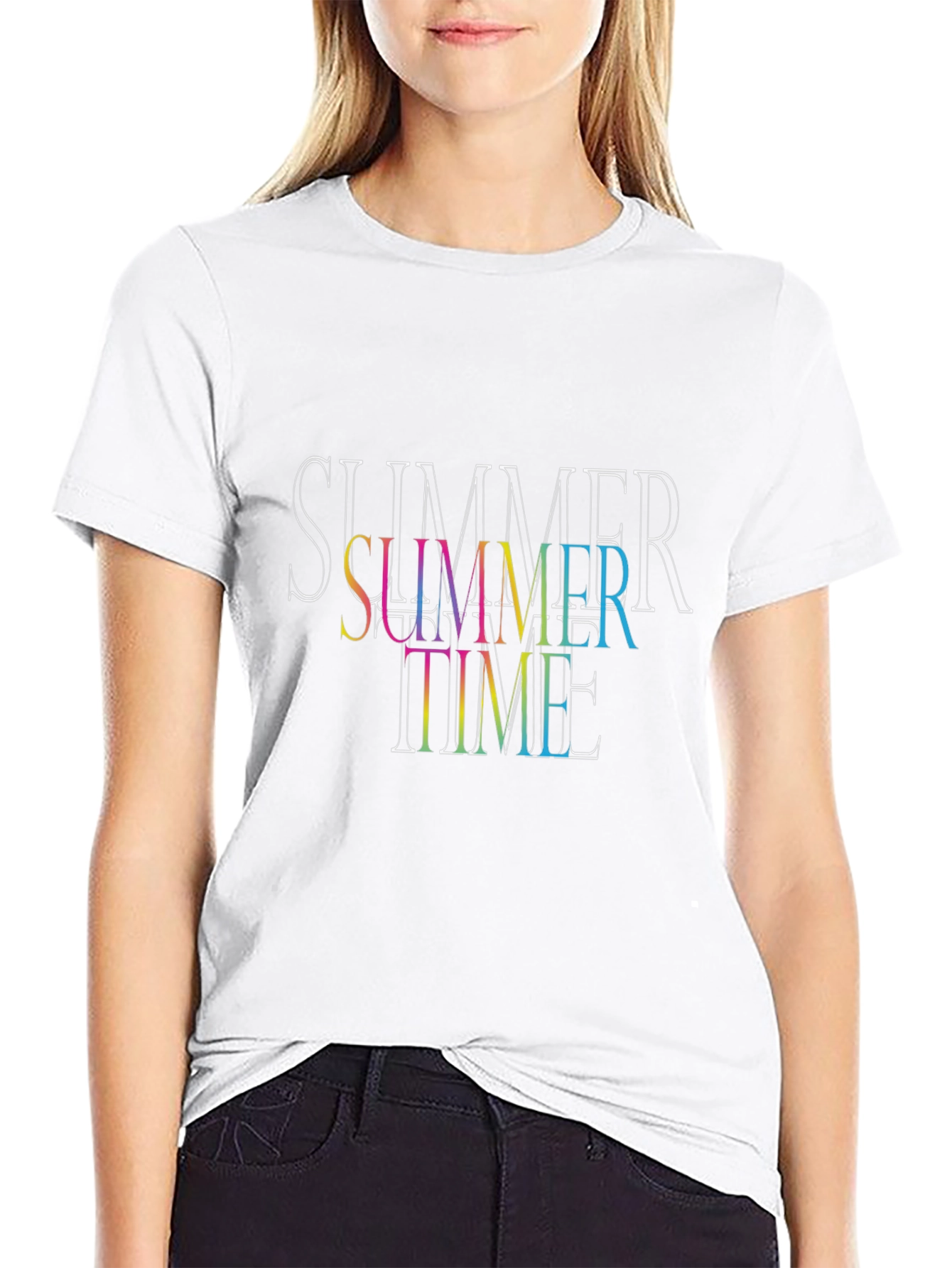 Summer Time Black T-Shirt