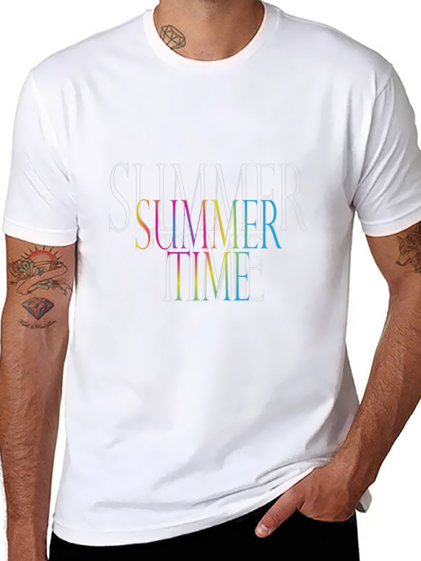 Summer Time Black T-Shirt