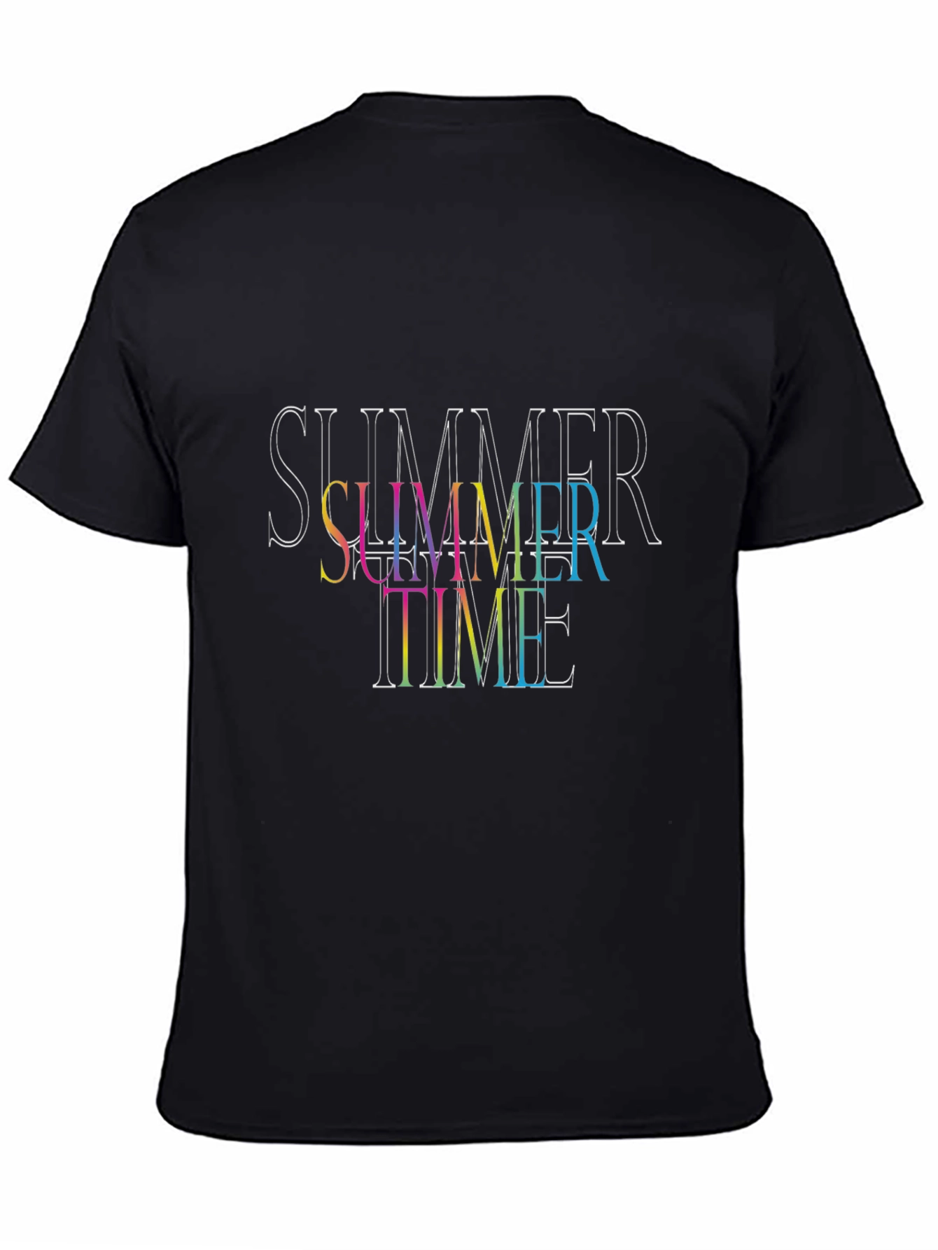 Summer Time Black T-Shirt
