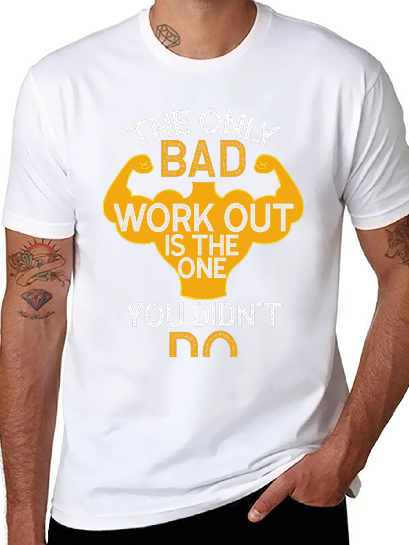 Workout Motivation T-Shirt - Gym Fitness Apparel