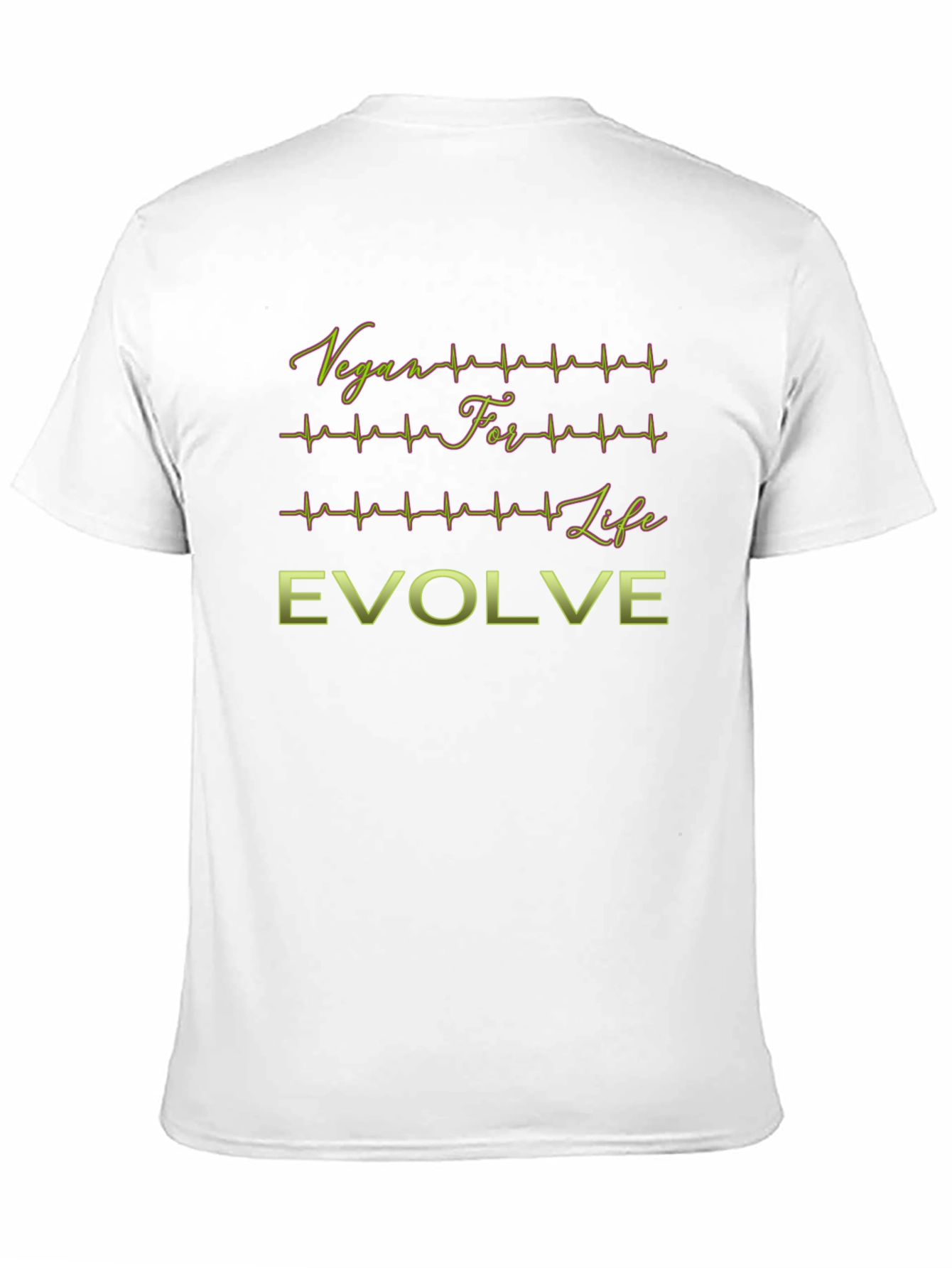 Vegan For Life Evolve Black T-Shirt