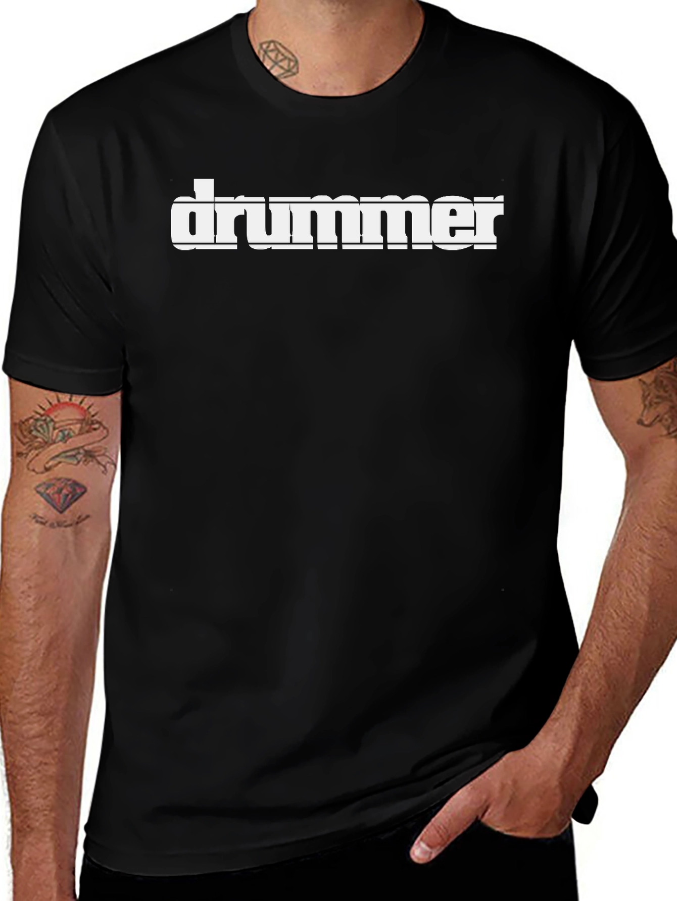 Drummer Graphic Tee - Cool Music Lovers Shirt
