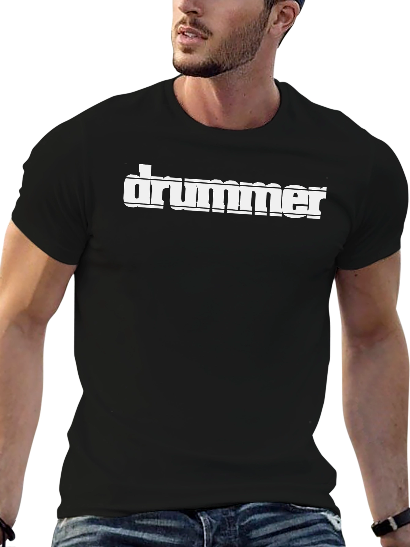 Drummer Graphic Tee - Cool Music Lovers Shirt