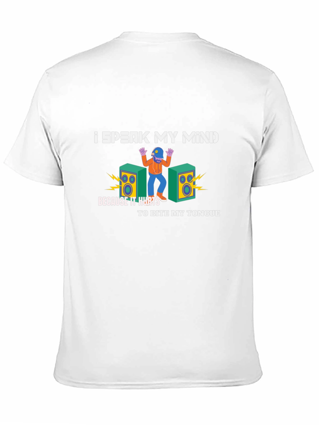 Speak My Mind Graphic Tee - Black Cotton T-Shirt