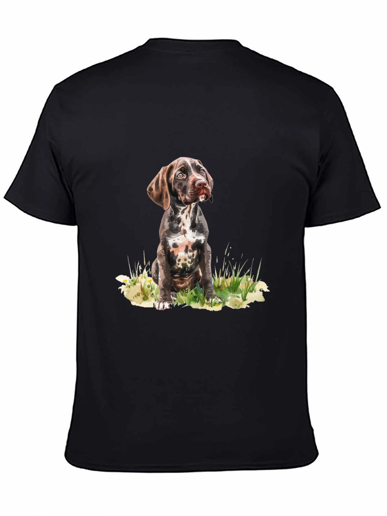 Dog Portrait Graphic Tee - Casual Style