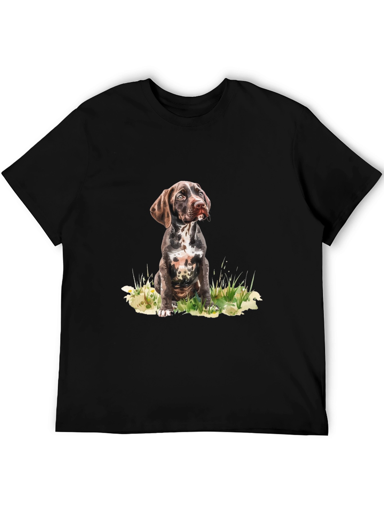 Dog Portrait Graphic Tee - Casual Style