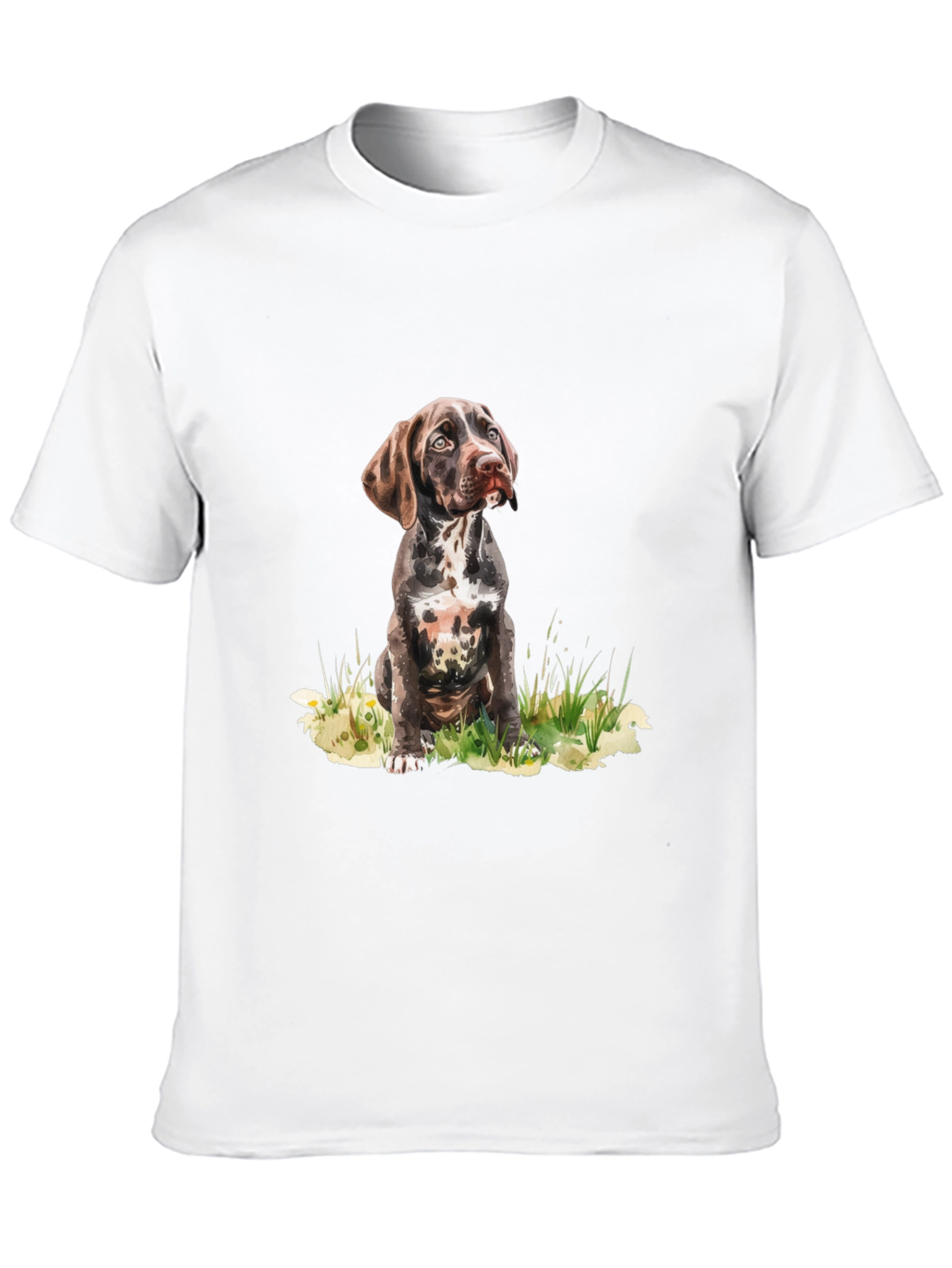 Dog Portrait Graphic Tee - Casual Style
