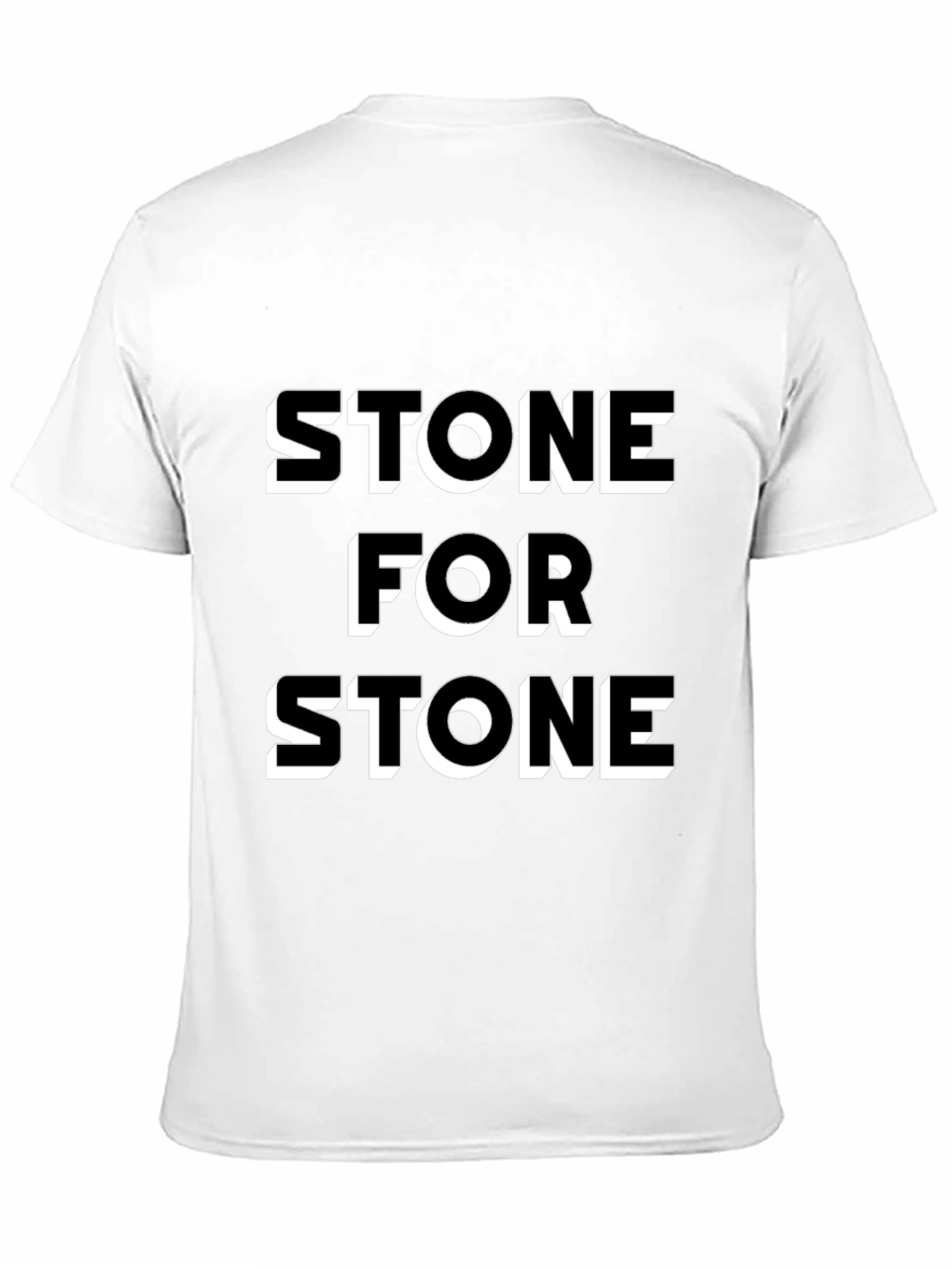 Stone for Stone Black Graphic Tee
