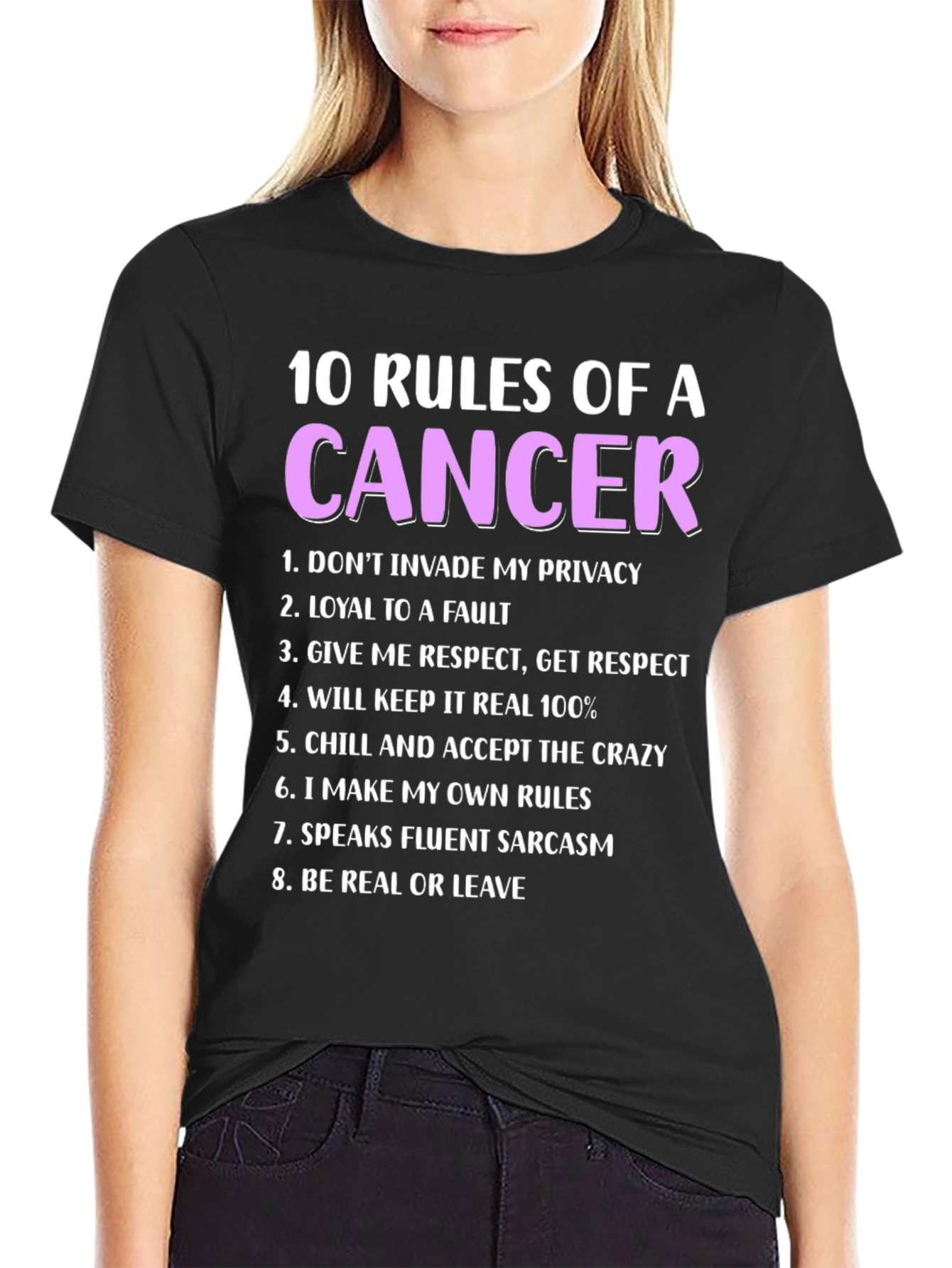 Cancer Zodiac T-Shirt - 10 Rules