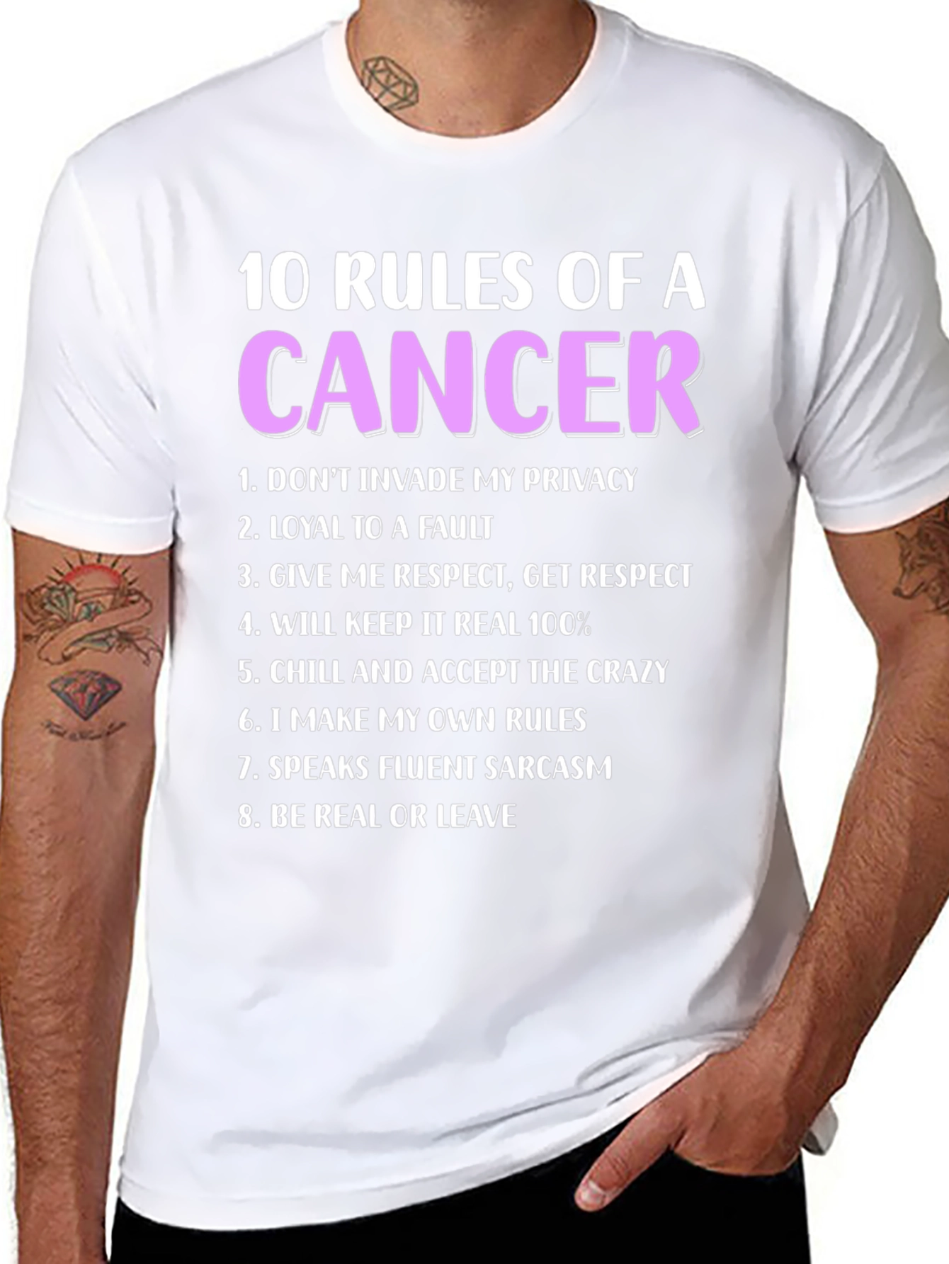 Cancer Zodiac T-Shirt - 10 Rules