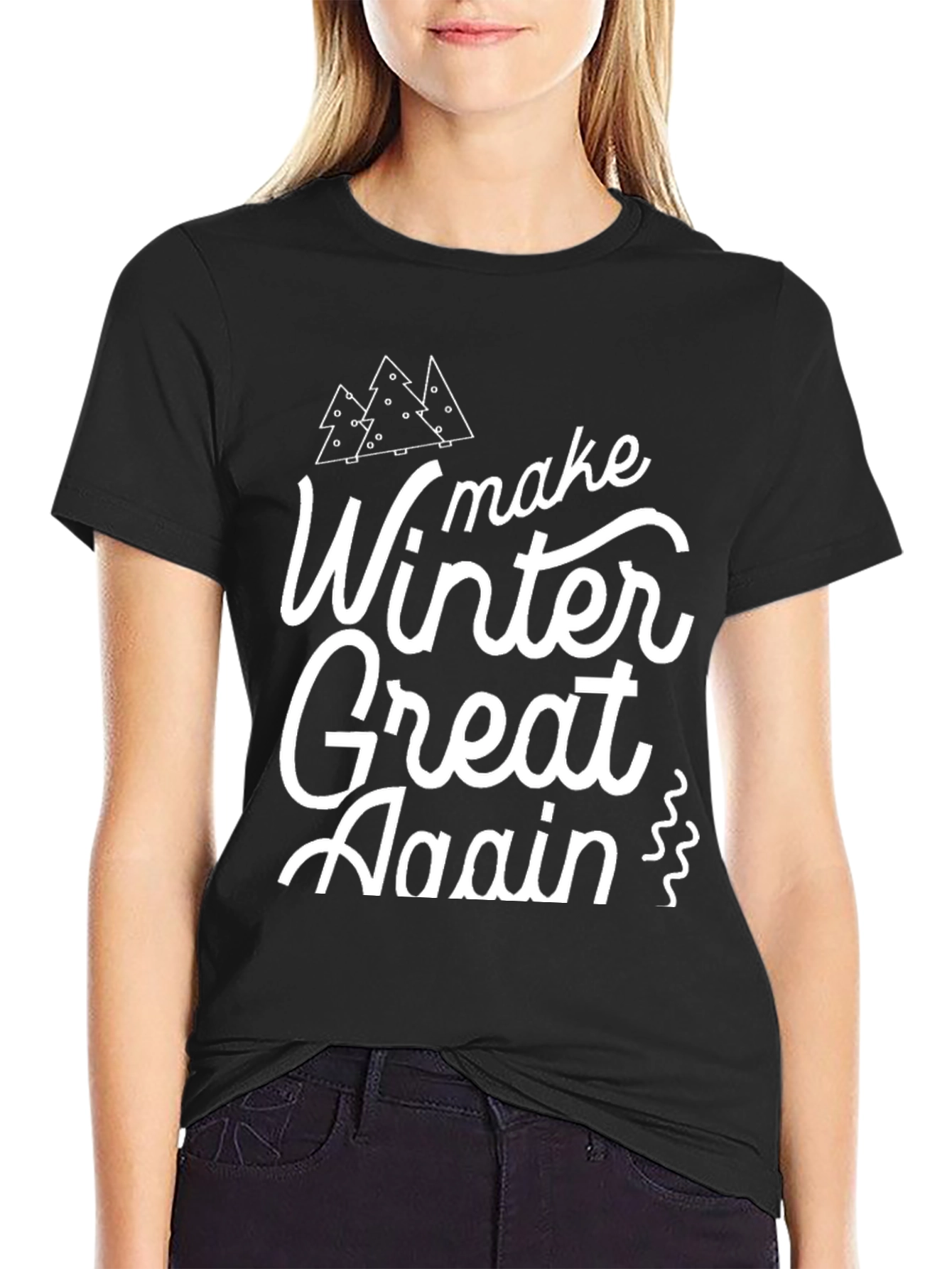 Make Winter Great Again T-Shirt Holiday Tee