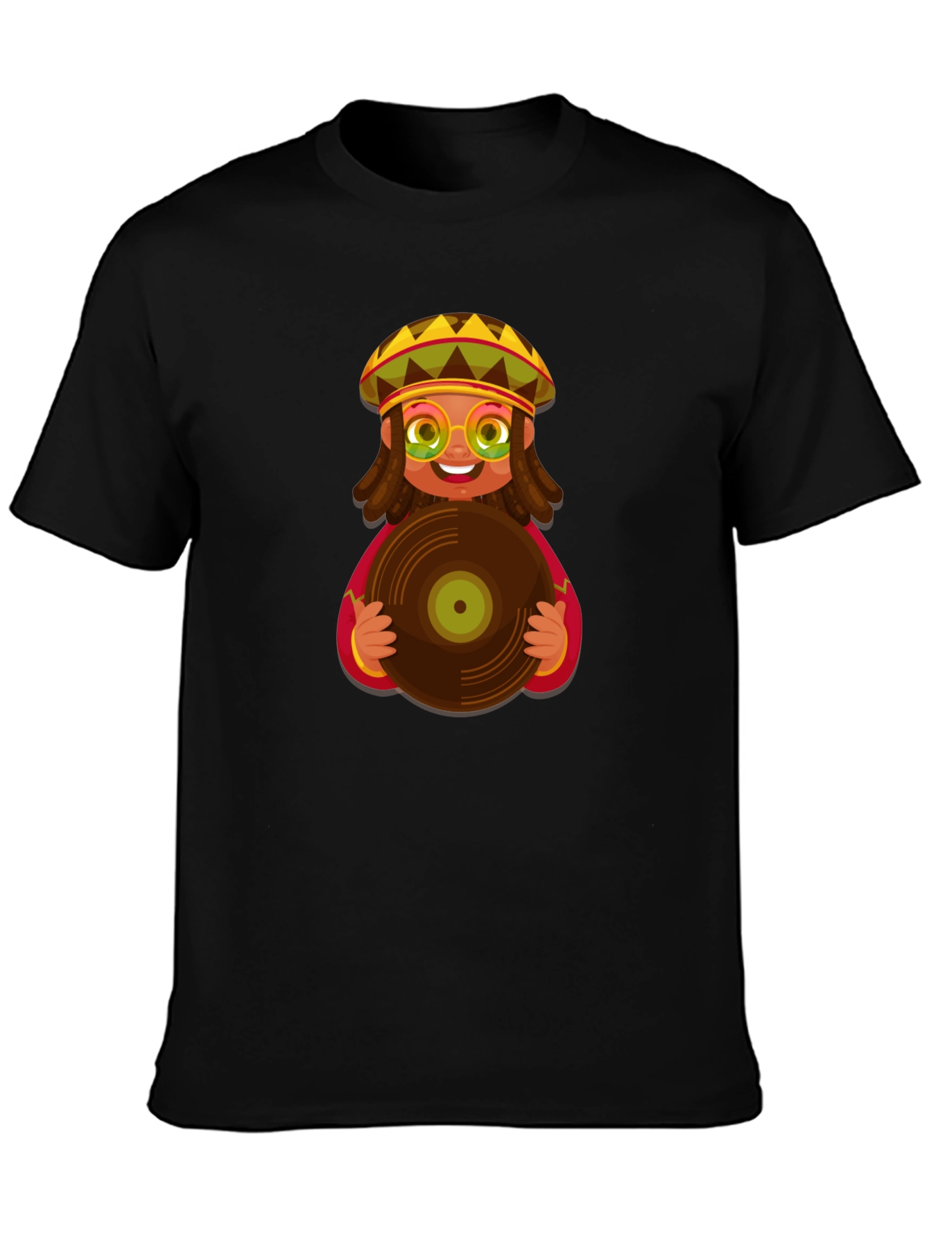 Rasta Vinyl Record T-Shirt