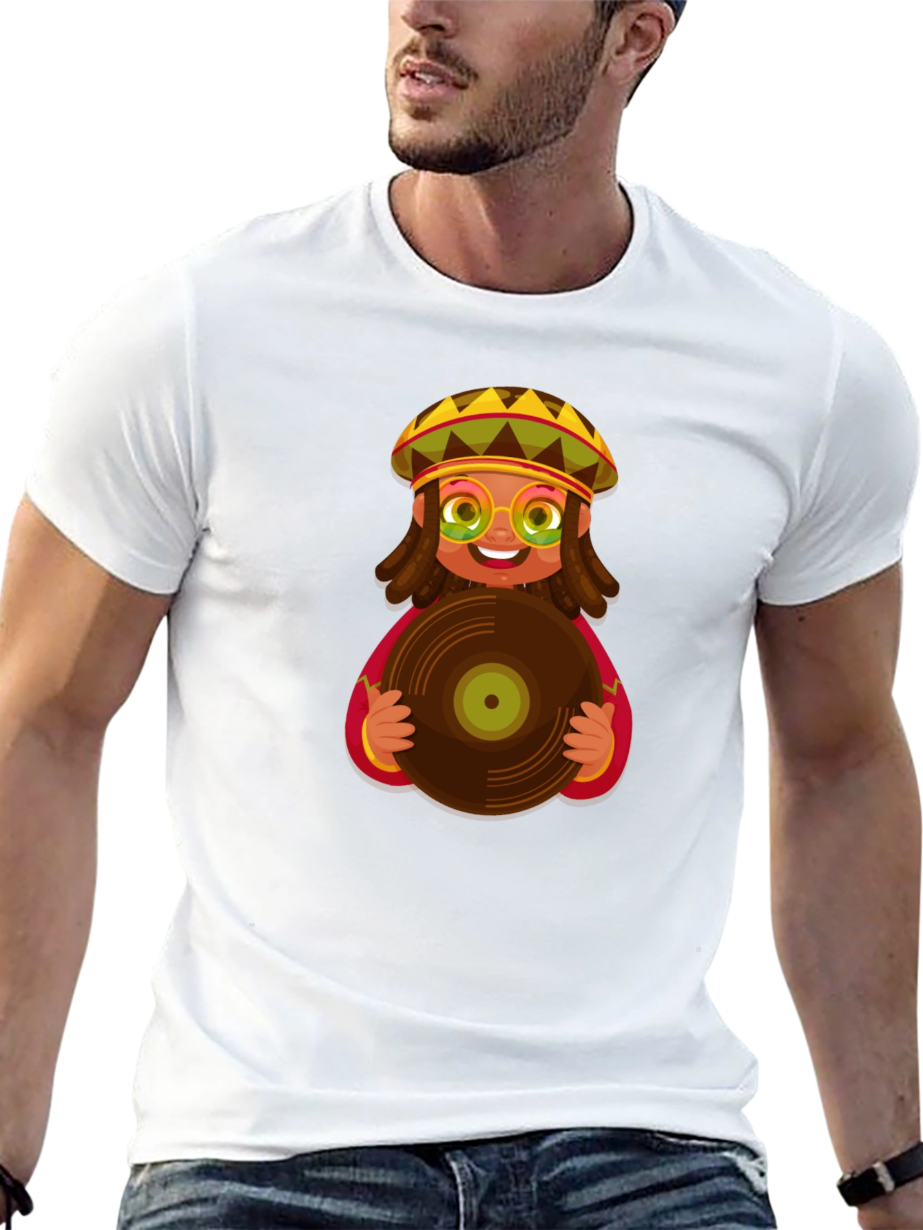 Rasta Vinyl Record T-Shirt