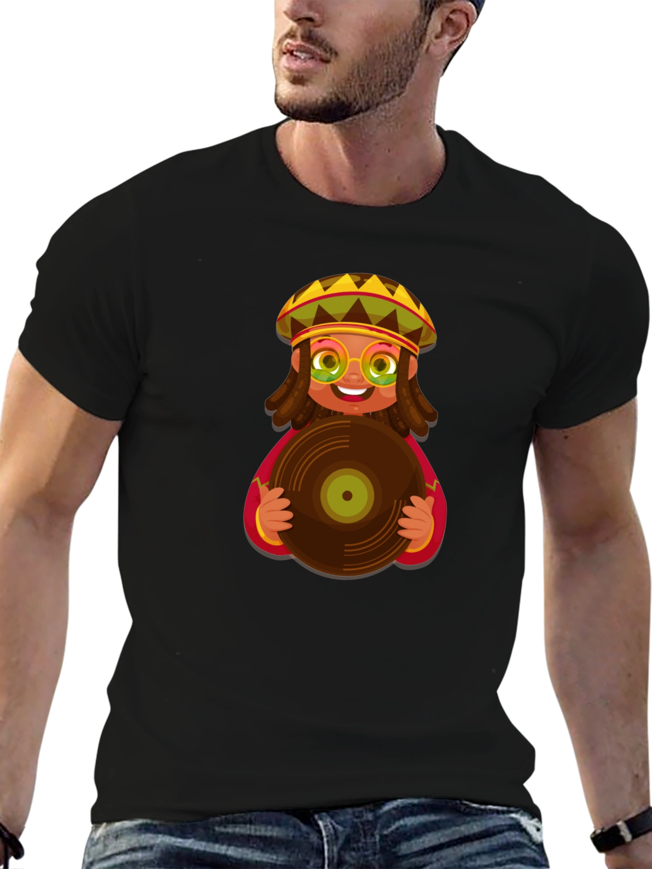 Rasta Vinyl Record T-Shirt