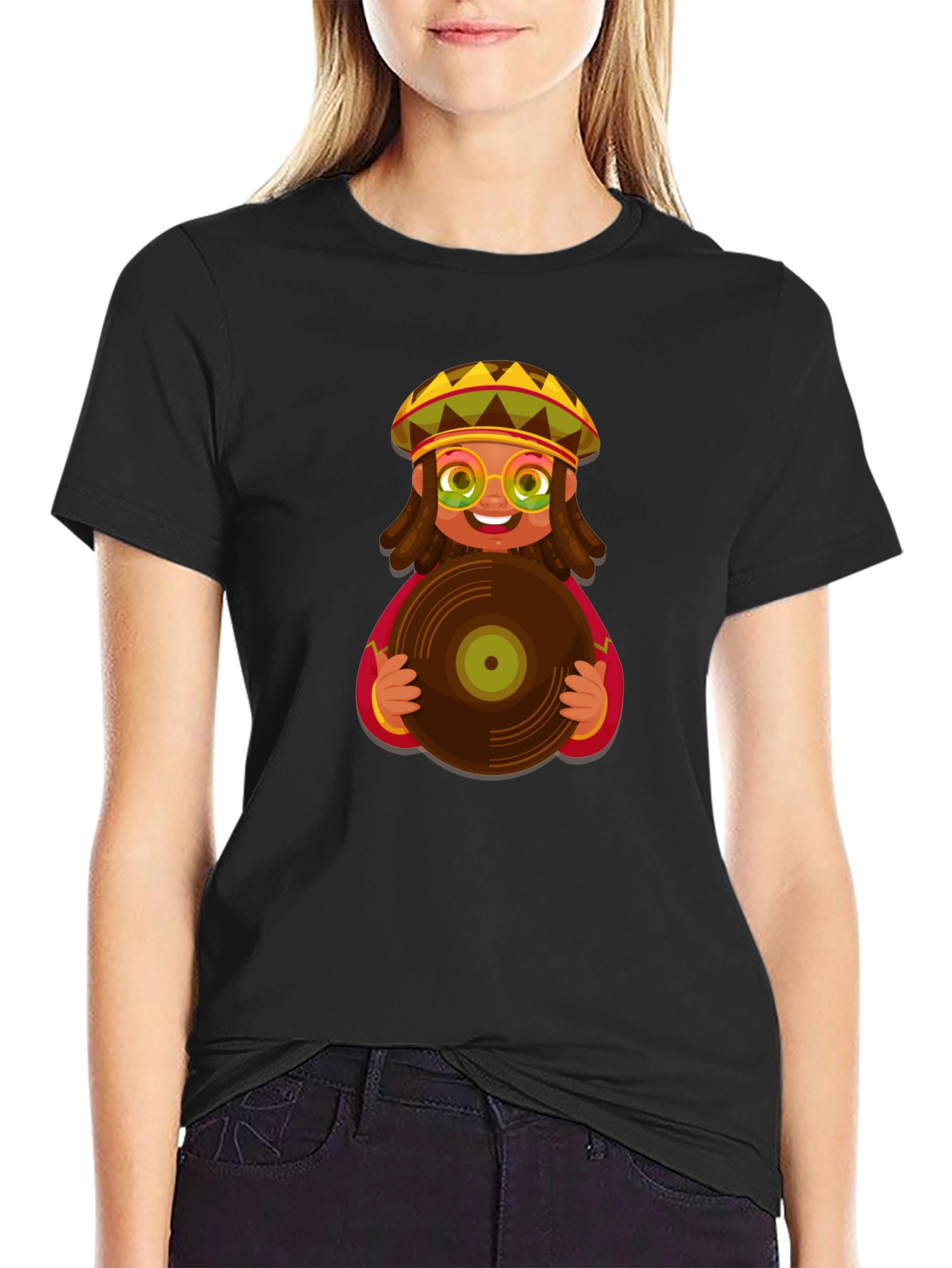 Rasta Vinyl Record T-Shirt
