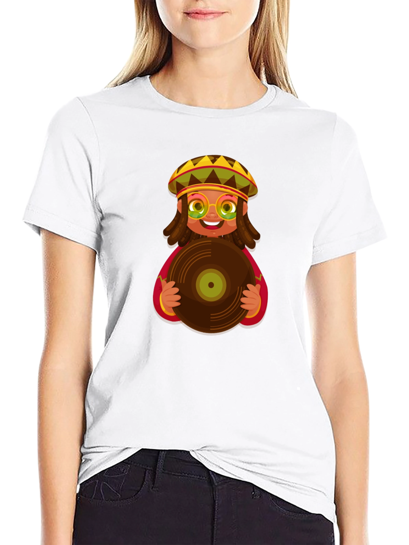 Rasta Vinyl Record T-Shirt