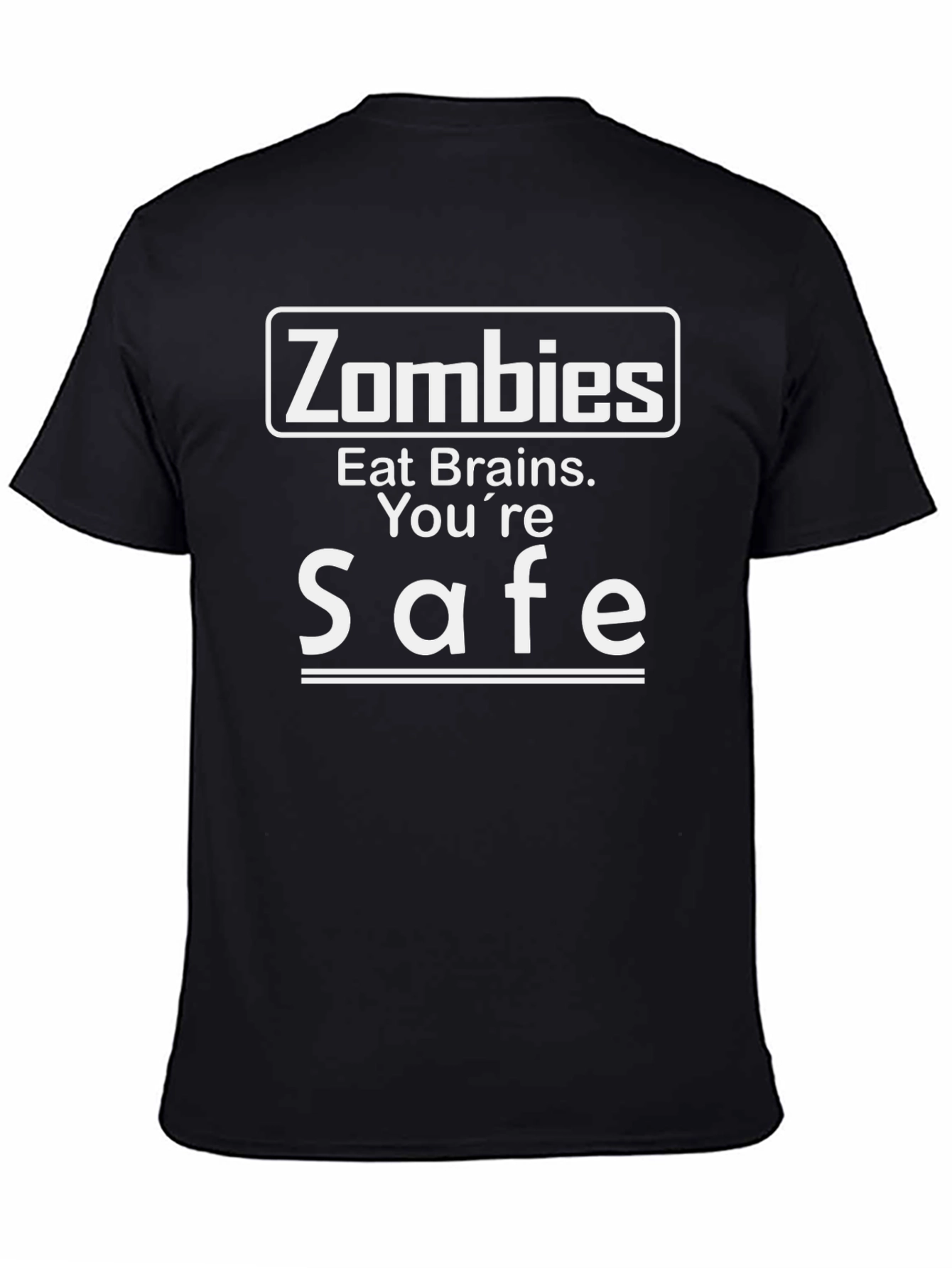 Funny Zombies Eat Brains Graphic T-Shirt