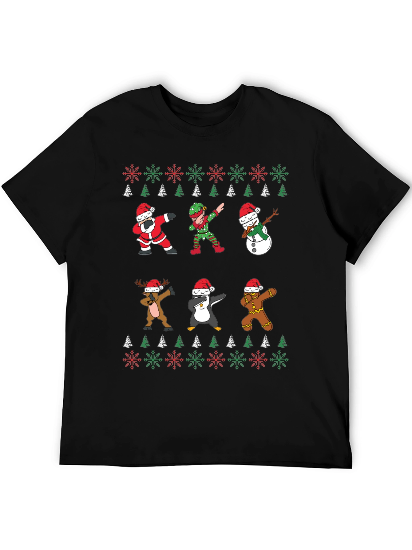 Christmas Dab T-Shirt - Santa Elf Reindeer Penguin