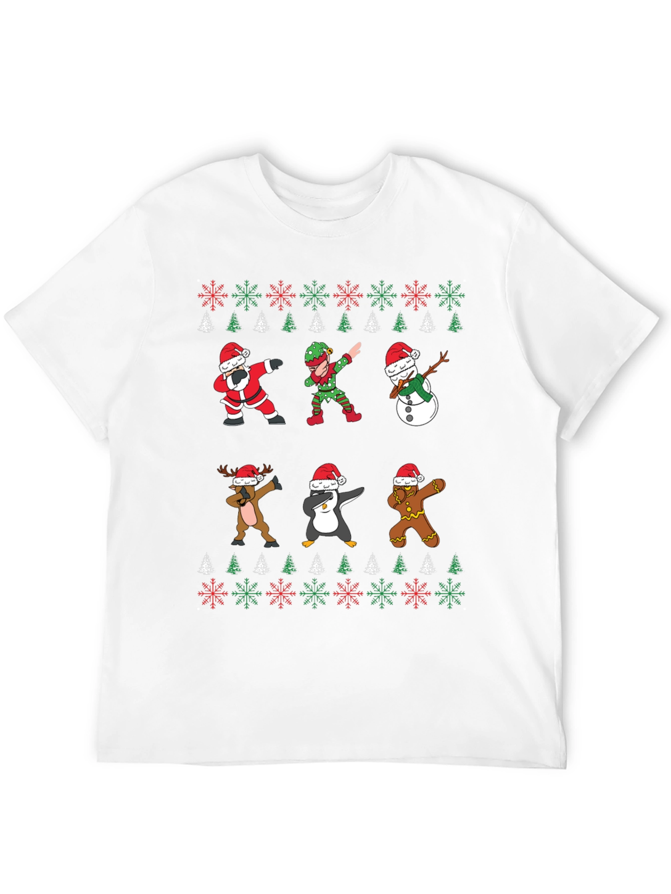 Christmas Dab T-Shirt - Santa Elf Reindeer Penguin