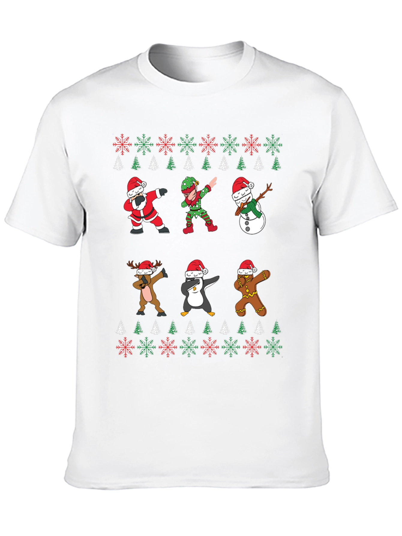 Christmas Dab T-Shirt - Santa Elf Reindeer Penguin