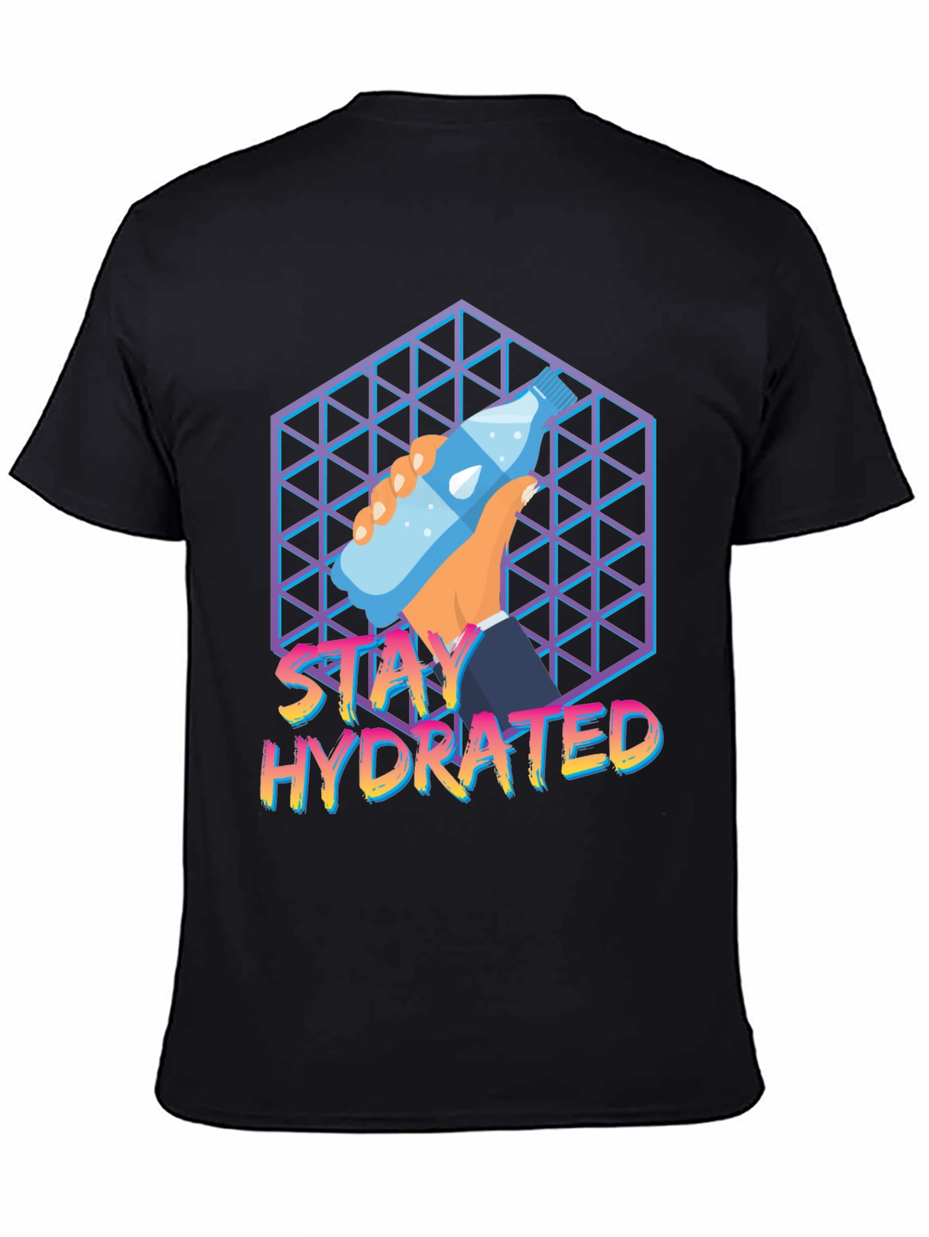 Stay Hydrated Graphic Tee - Trendy Water Bottle Design