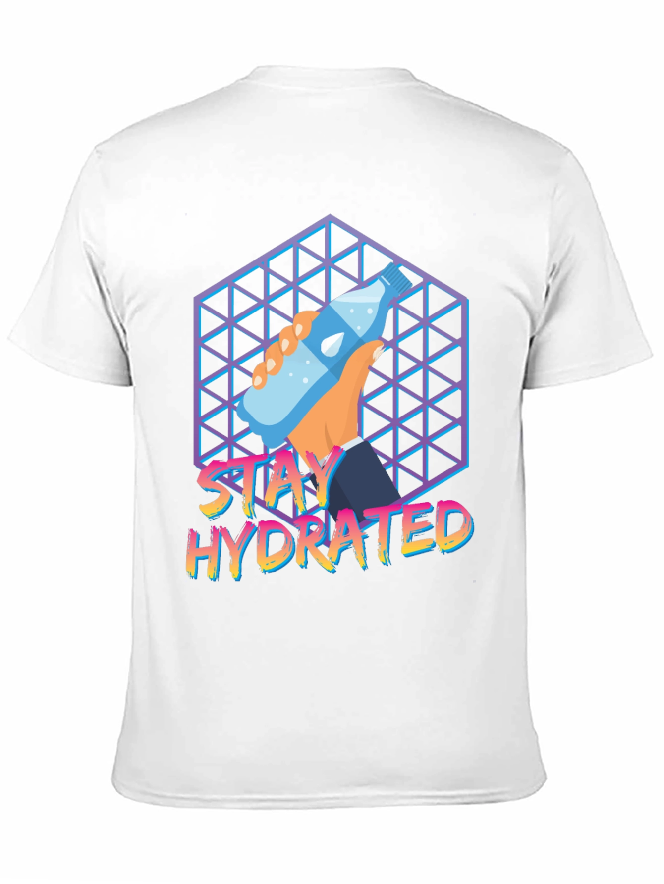 Stay Hydrated Graphic Tee - Trendy Water Bottle Design
