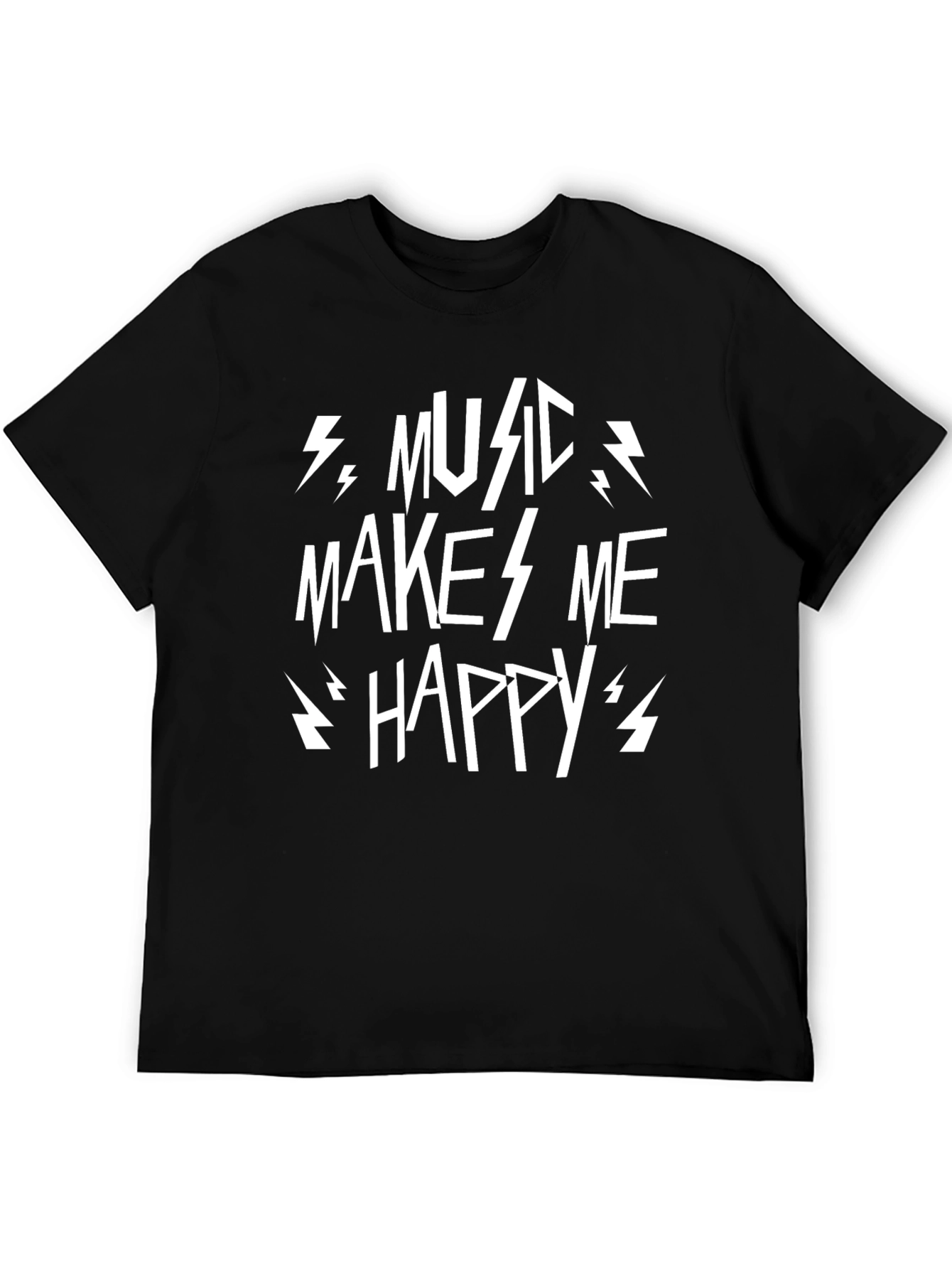 Music Makes Me Happy Graphic T-Shirt