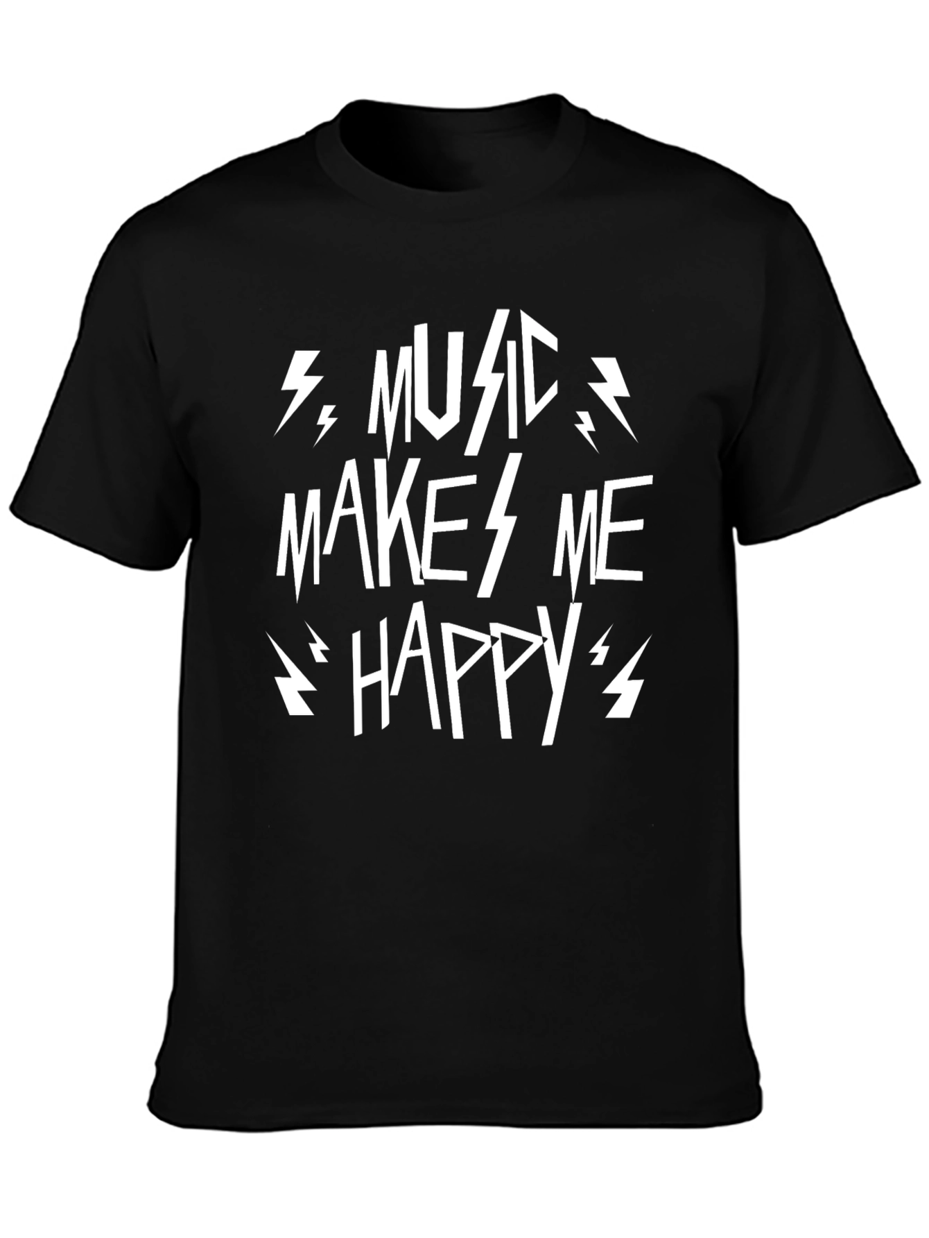 Music Makes Me Happy Graphic T-Shirt