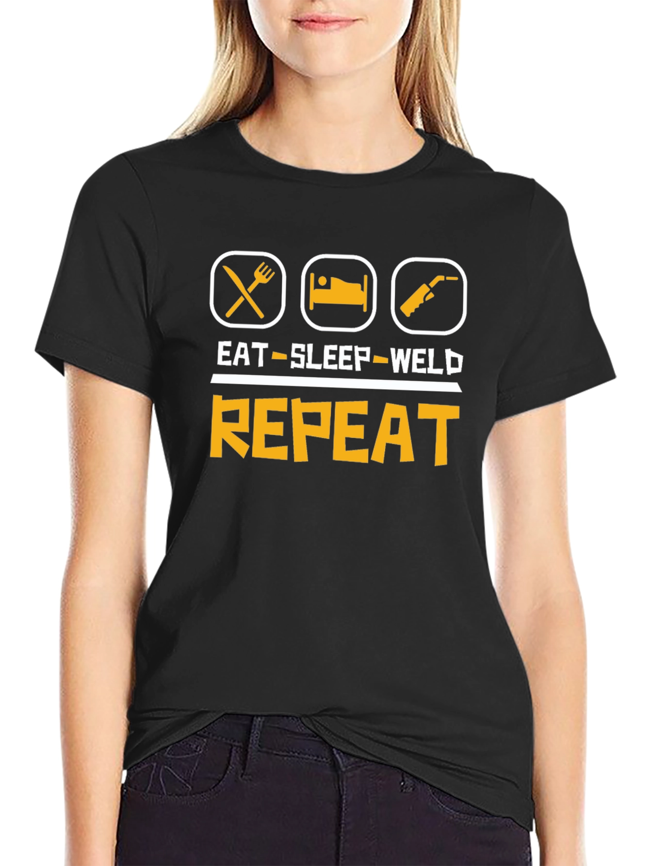 Eat Sleep Weld Repeat T-Shirt
