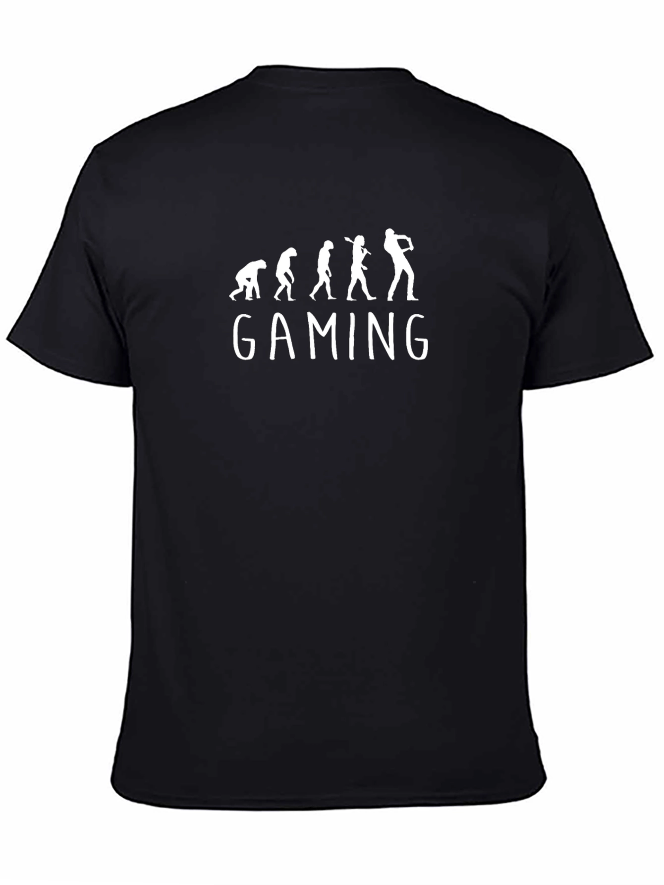 Gaming Evolution Graphic Tee - Black Crew Neck T-Shirt