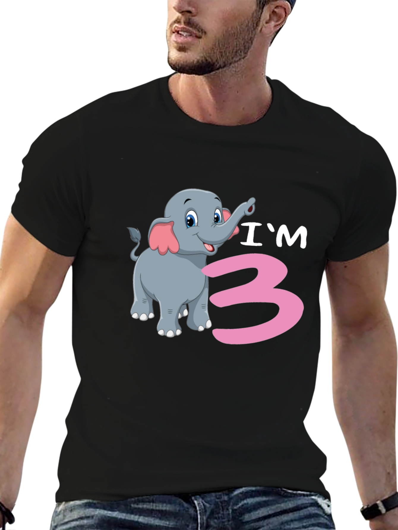 Im 3 Elephant Birthday T-Shirt