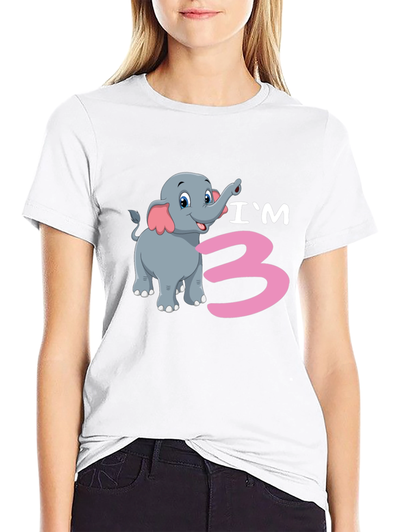 Im 3 Elephant Birthday T-Shirt