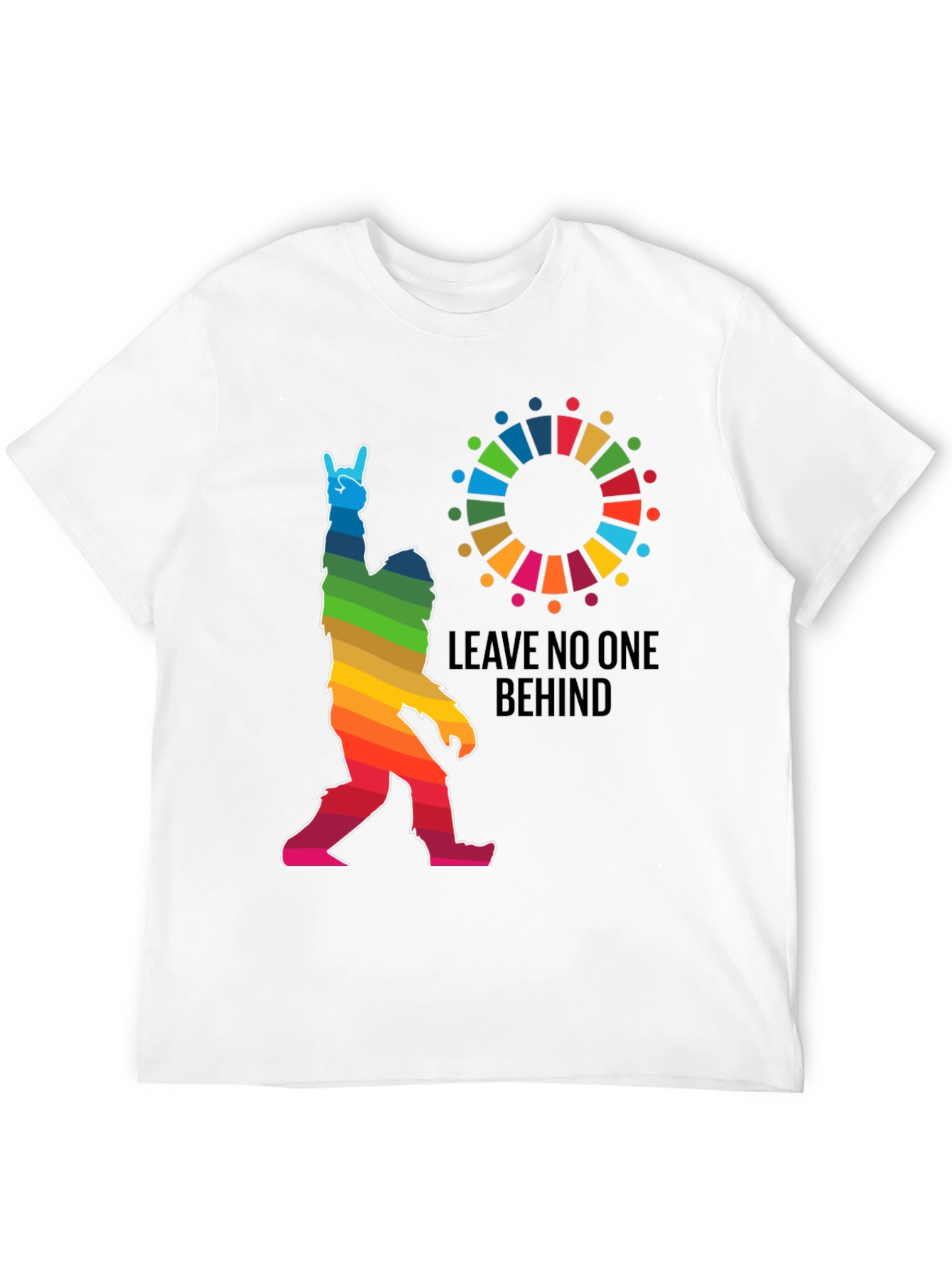 Leave No One Behind Bigfoot Graphic Tee
