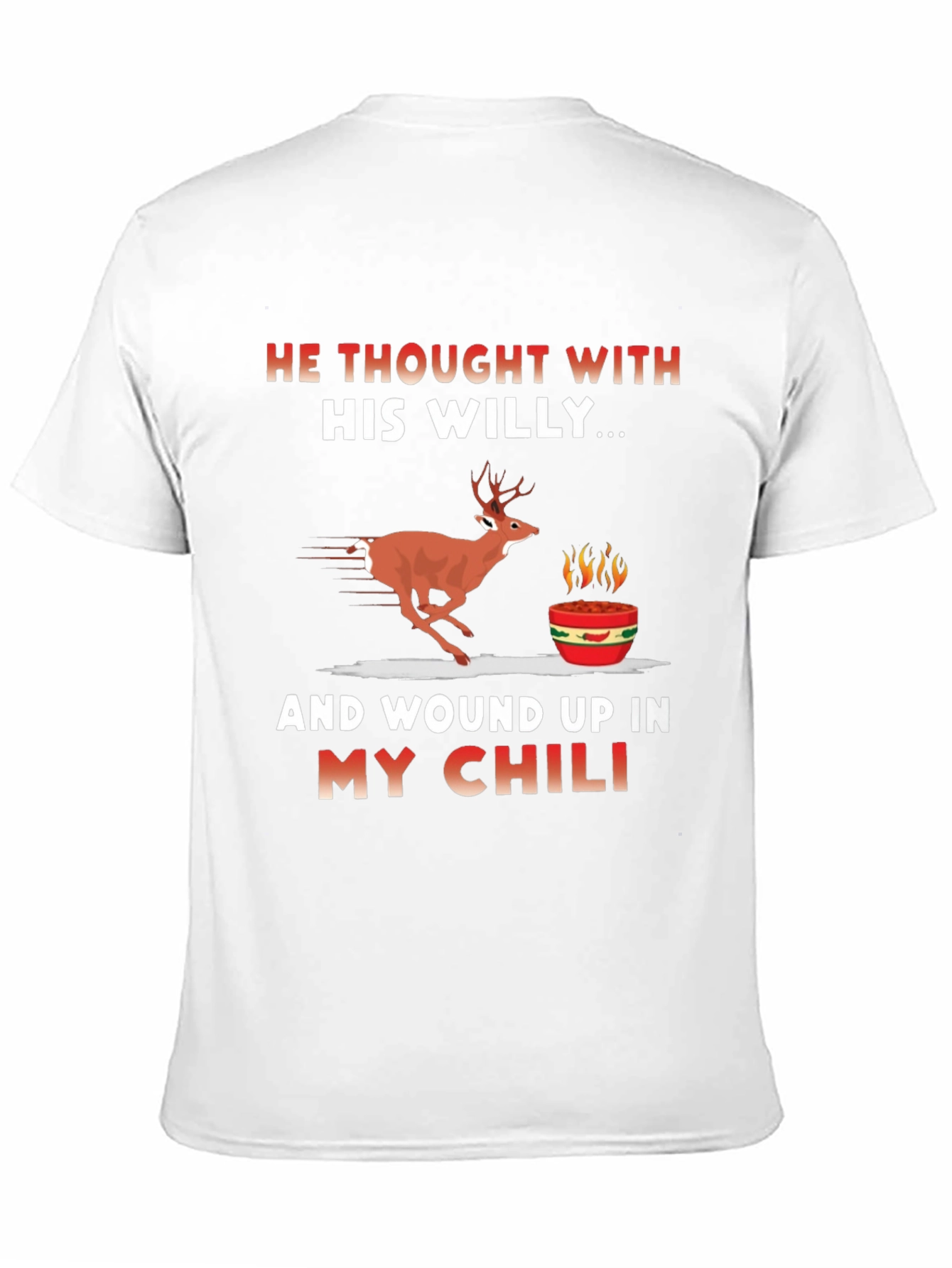 Funny Deer Chili Graphic T-Shirt