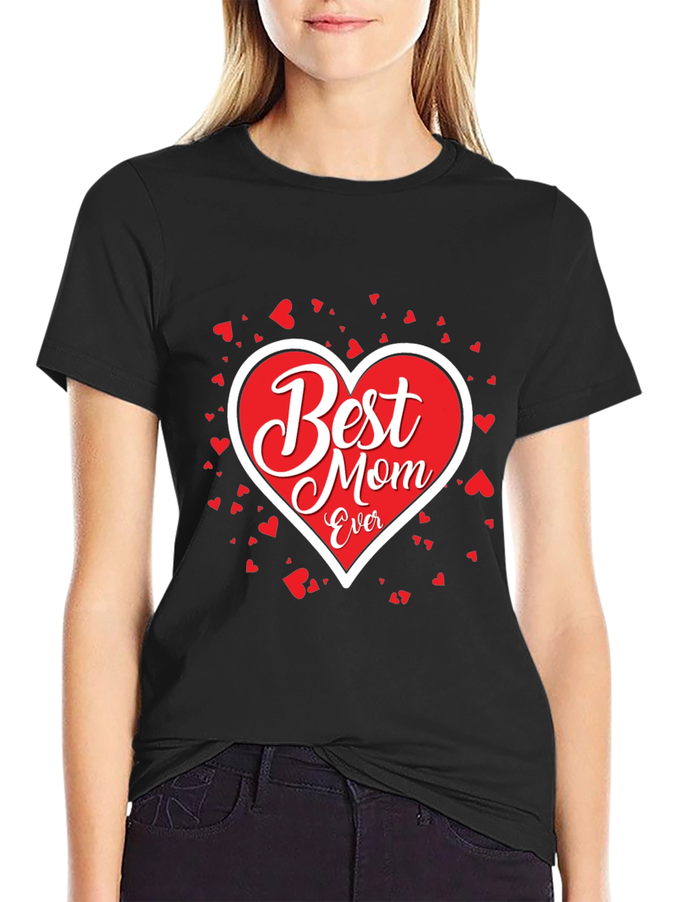 Best Mom Ever T-Shirt - Heart Design