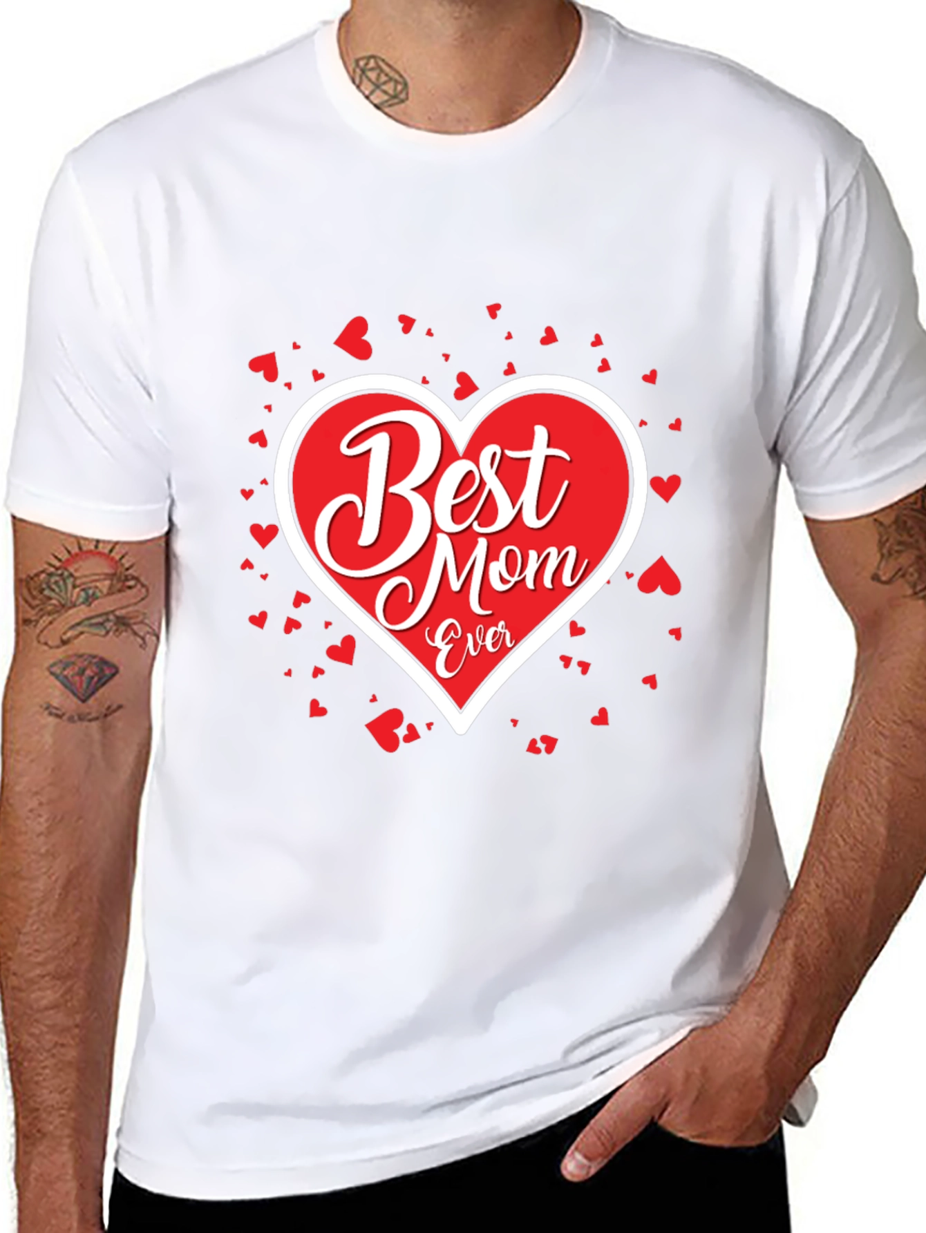 Best Mom Ever T-Shirt - Heart Design