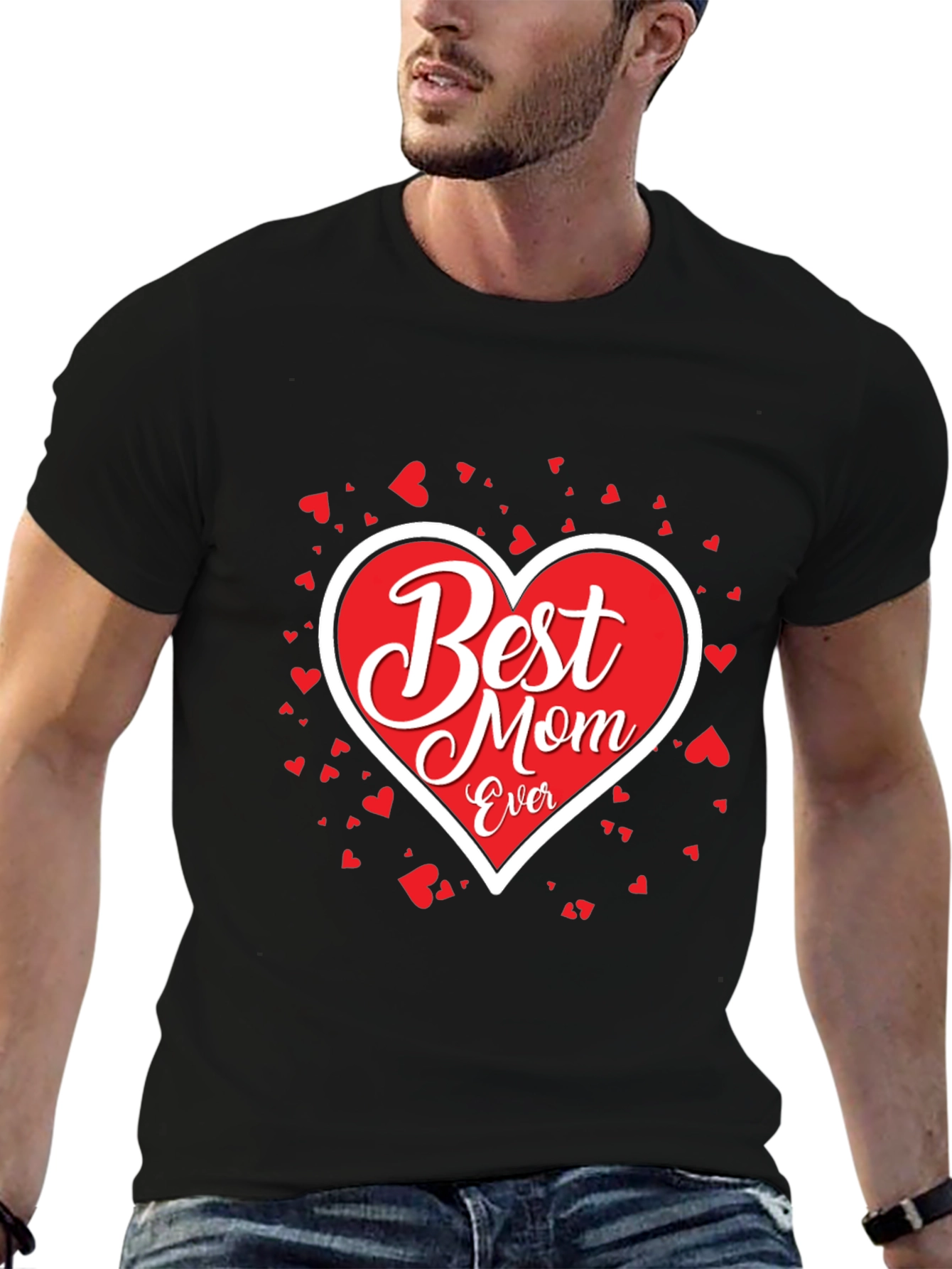 Best Mom Ever T-Shirt - Heart Design