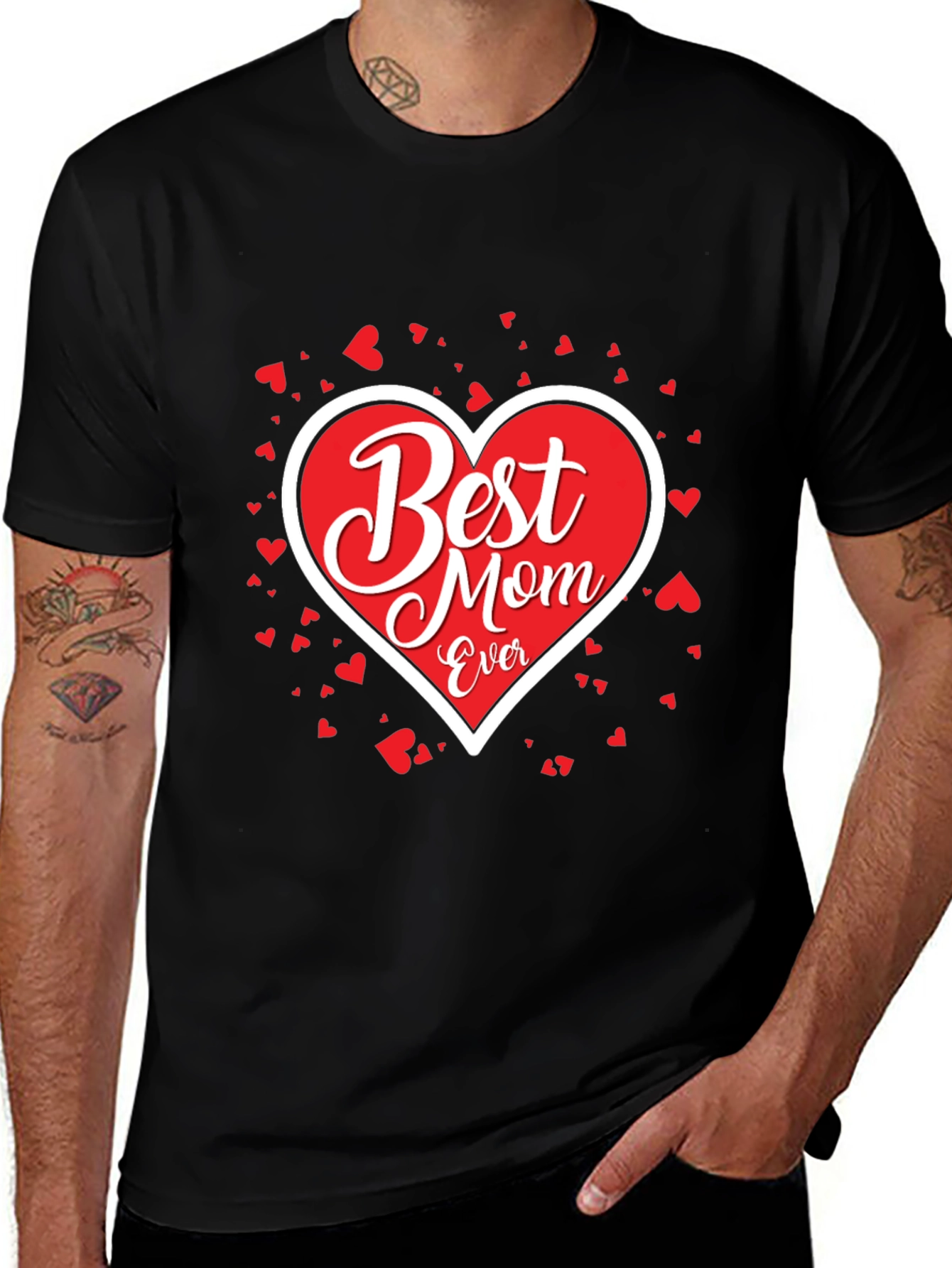 Best Mom Ever T-Shirt - Heart Design