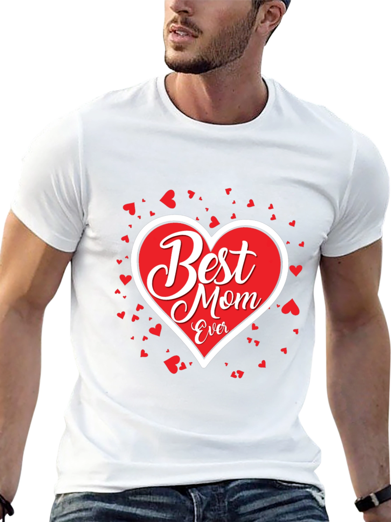 Best Mom Ever T-Shirt - Heart Design