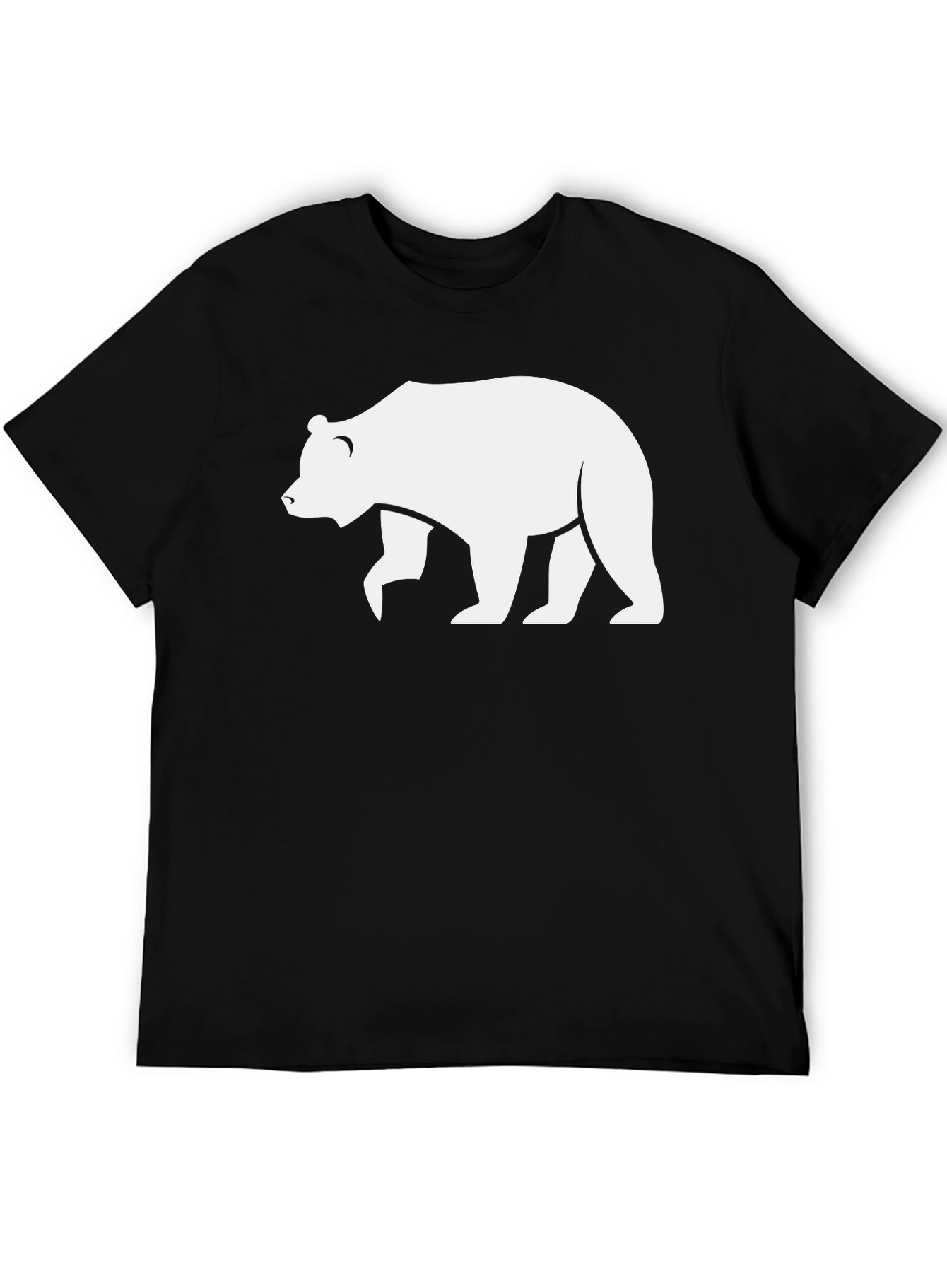 Bear Graphic Black T-Shirt - Casual Style