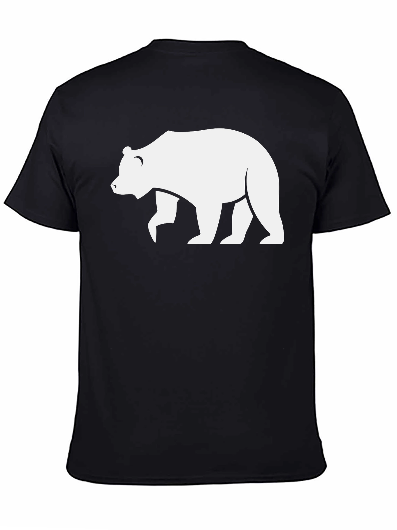 Bear Graphic Black T-Shirt - Casual Style