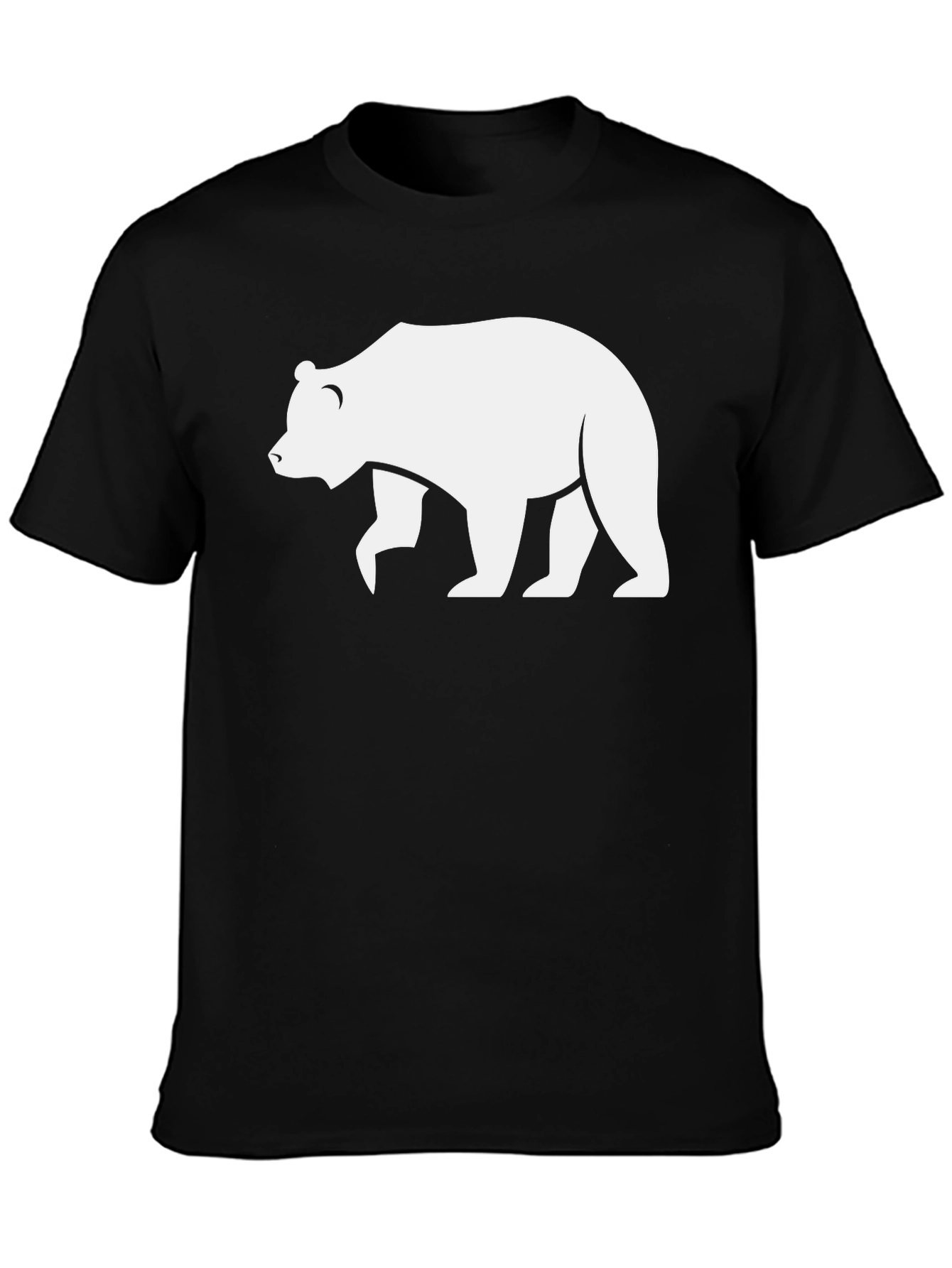 Bear Graphic Black T-Shirt - Casual Style
